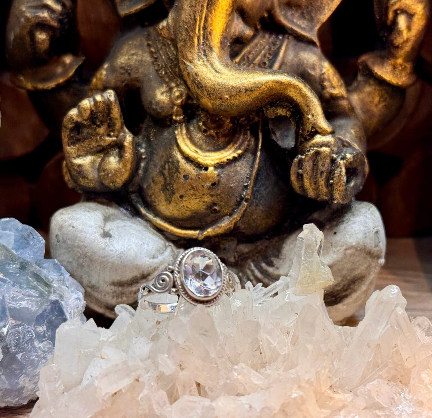 Bague Quartz Blanc