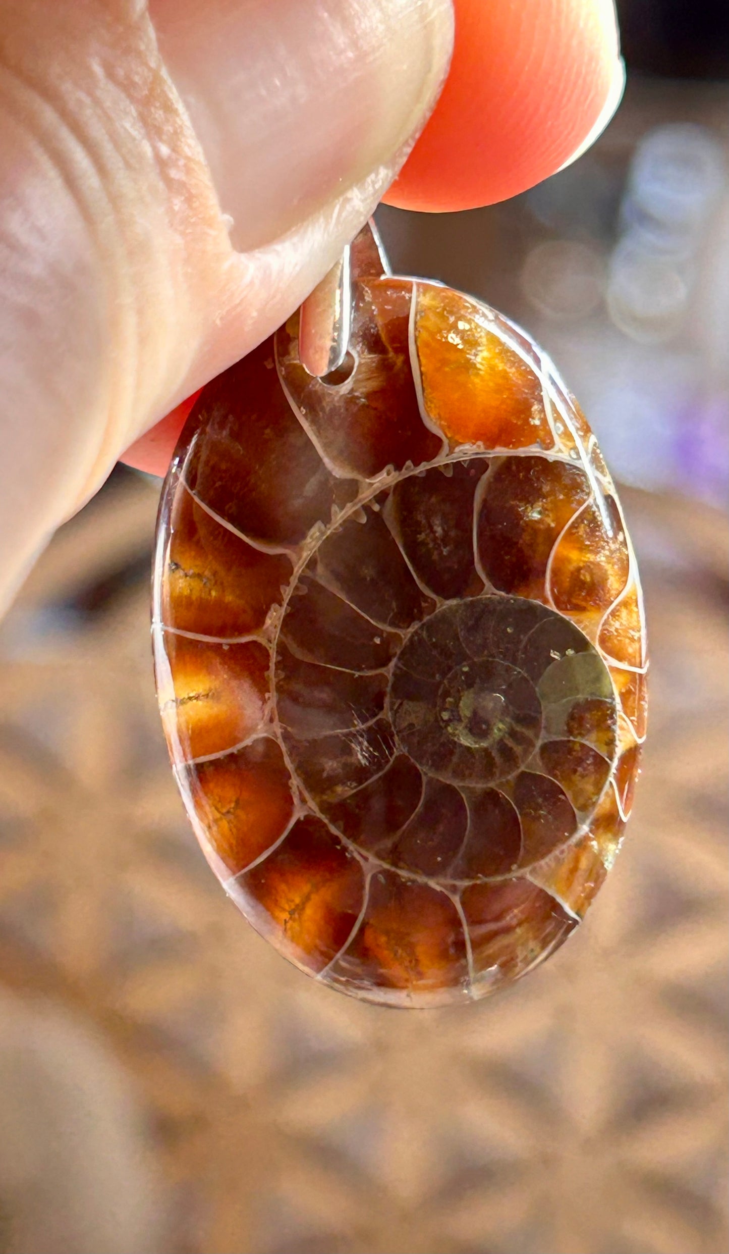Pendentif d’amonite