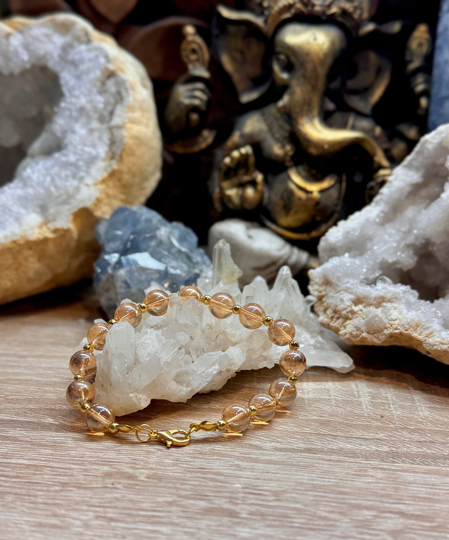Bracelet en Aqua aura sunset