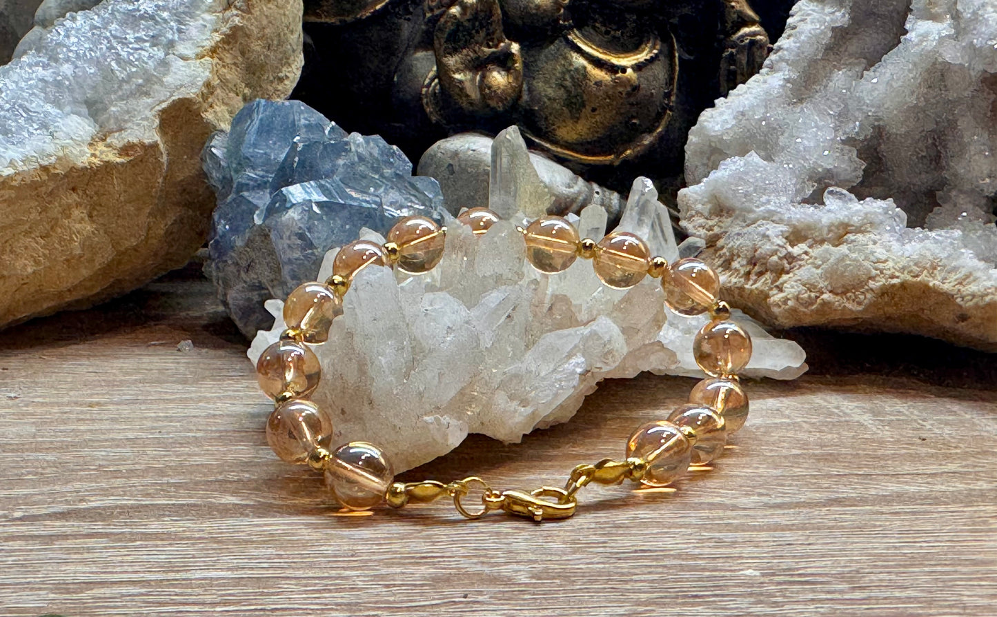 Bracelet en Aqua aura sunset