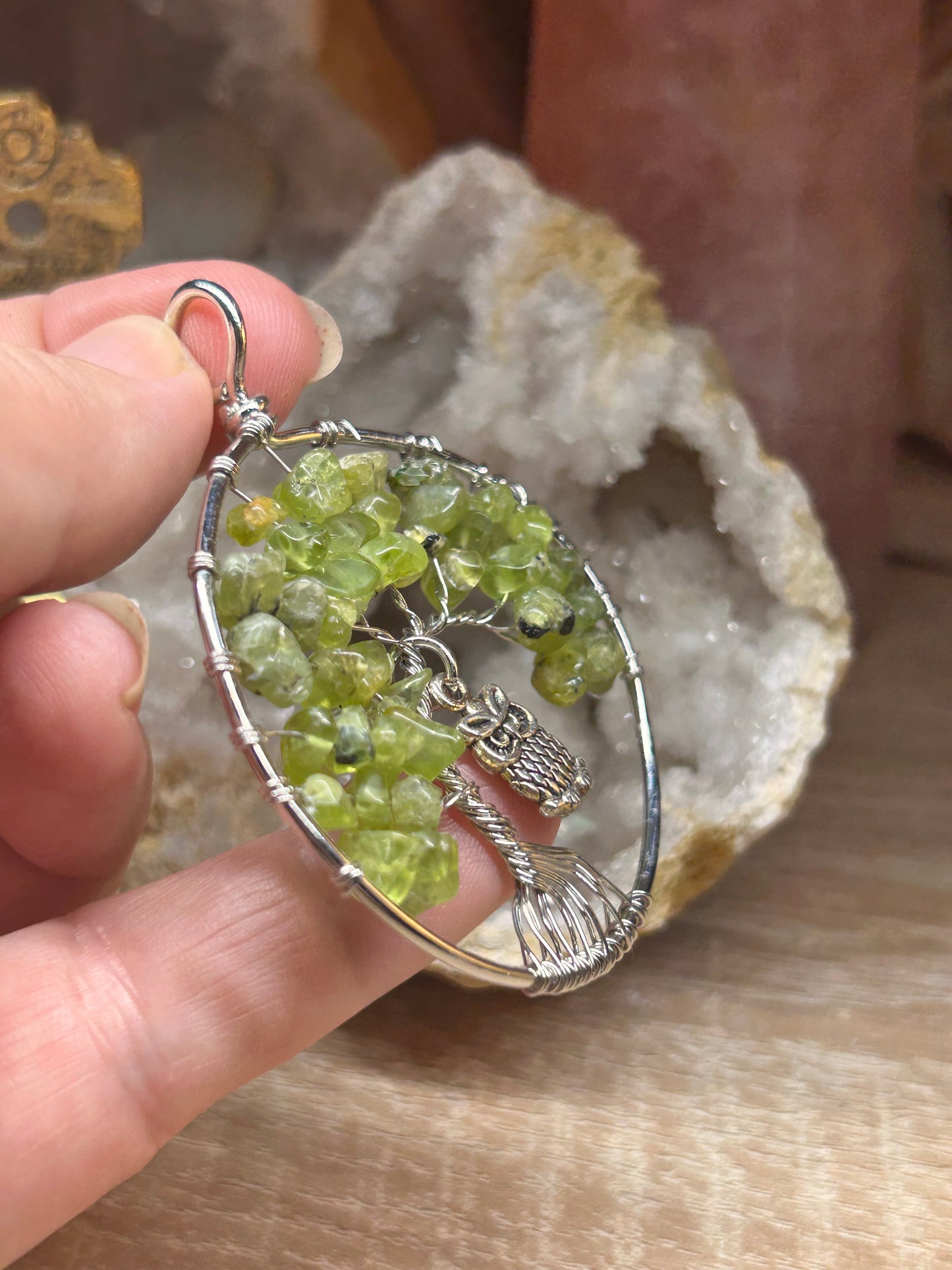 Pendentif en péridot