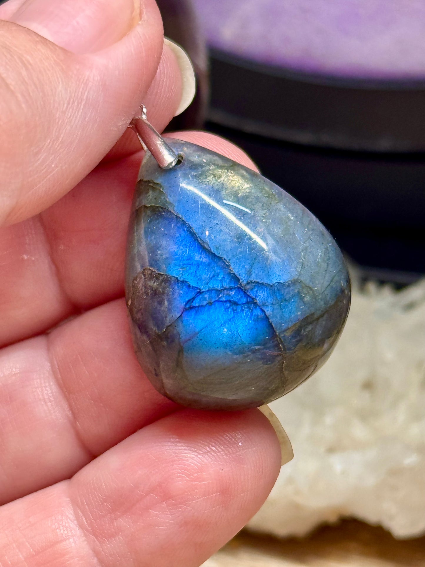 Pendentif de labradorite