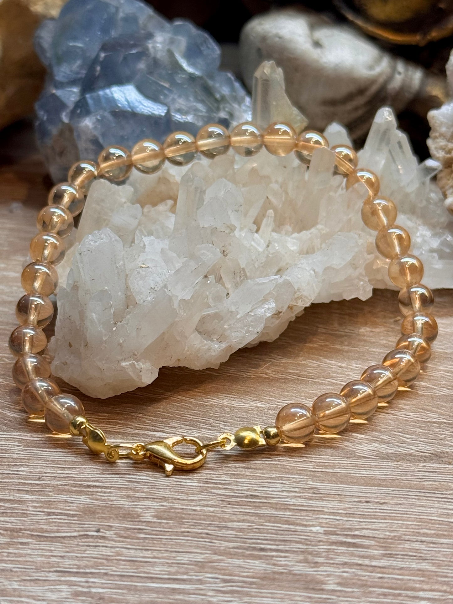 Bracelet en Aqua aura sunset