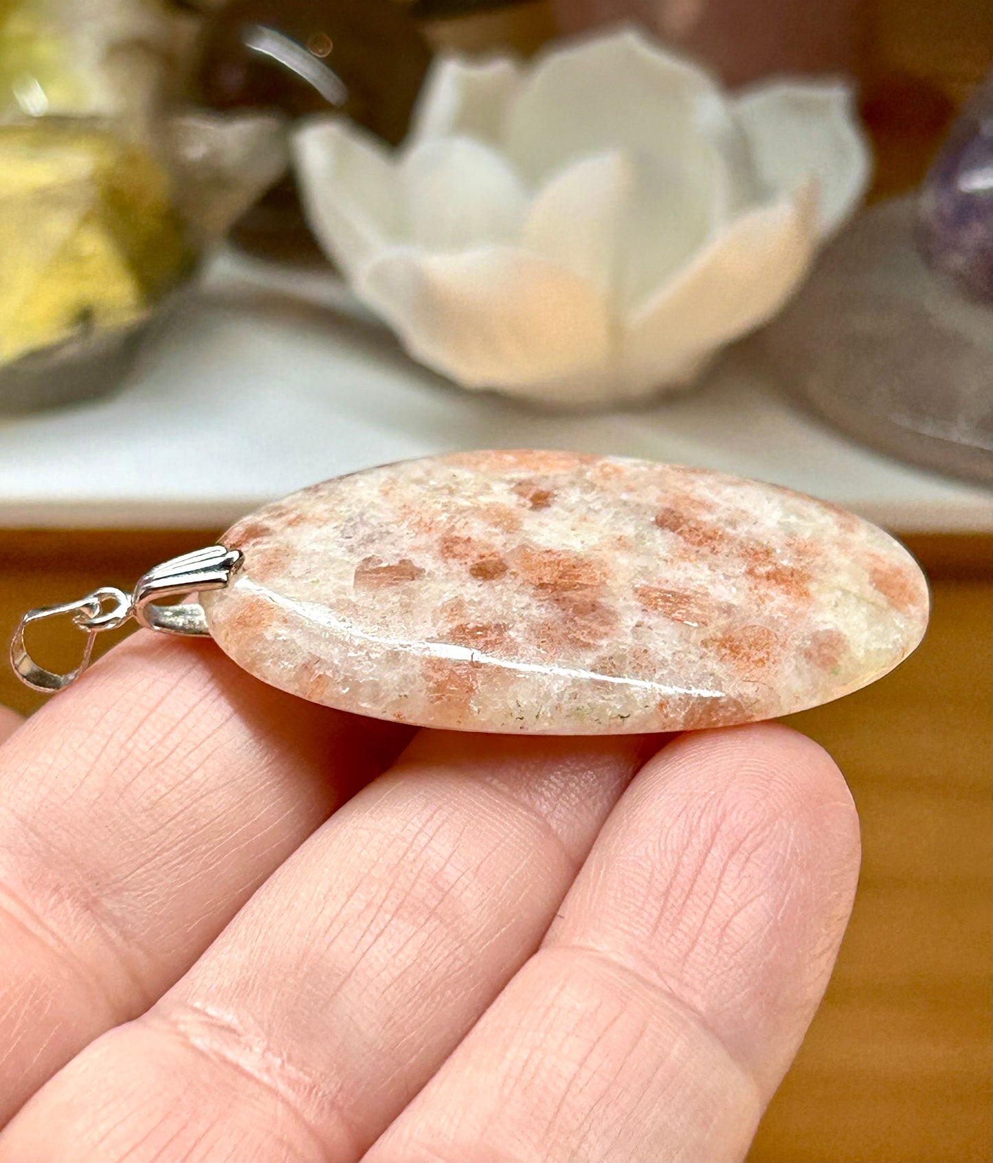 Pendentif de pierre de soleil