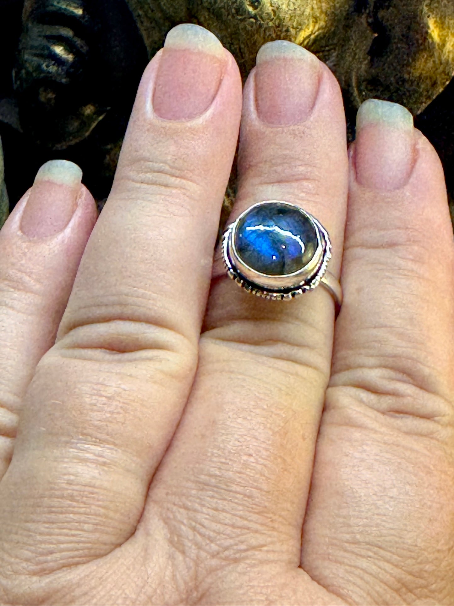 Bague Labradorite T60