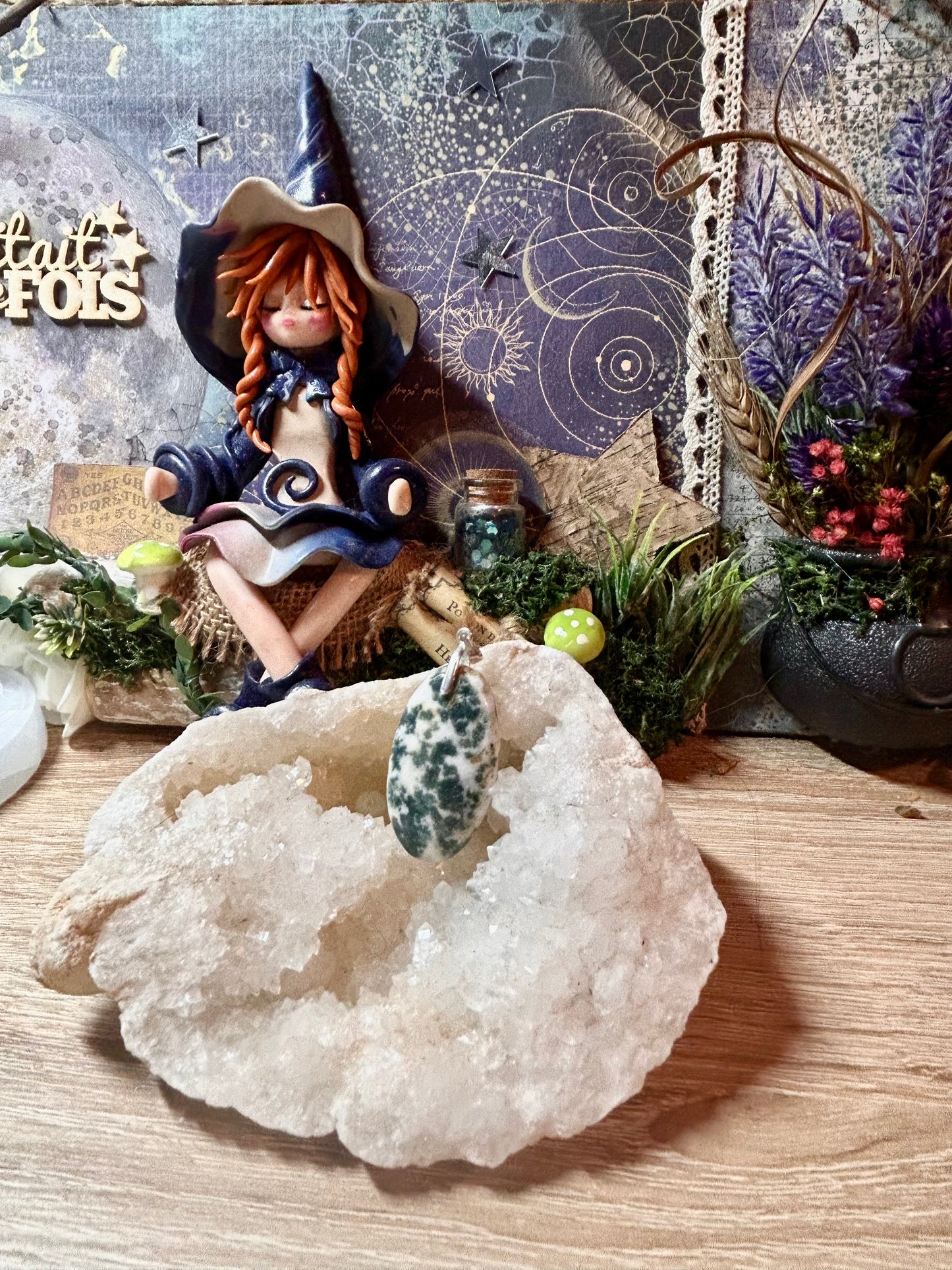 Pendentif d’agate arbre