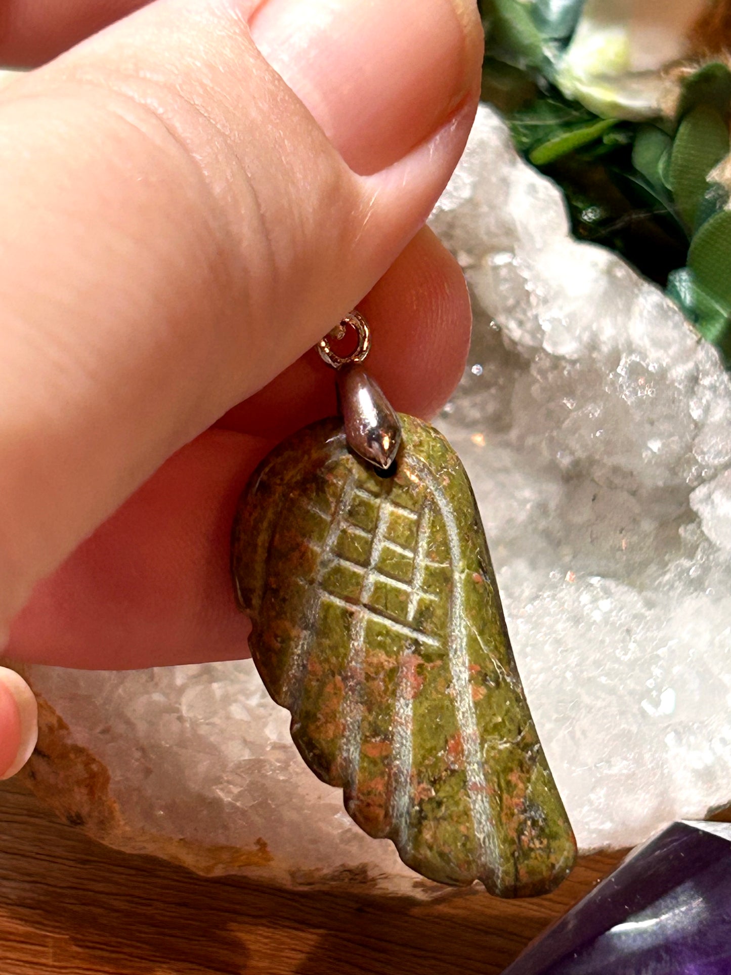 Pendentif d’unakite