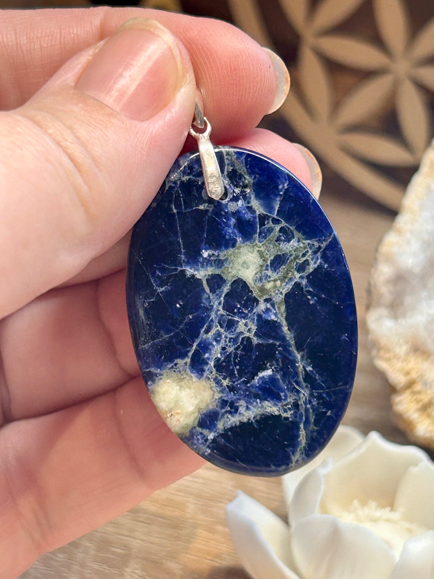 Pendentif de sodalite extra