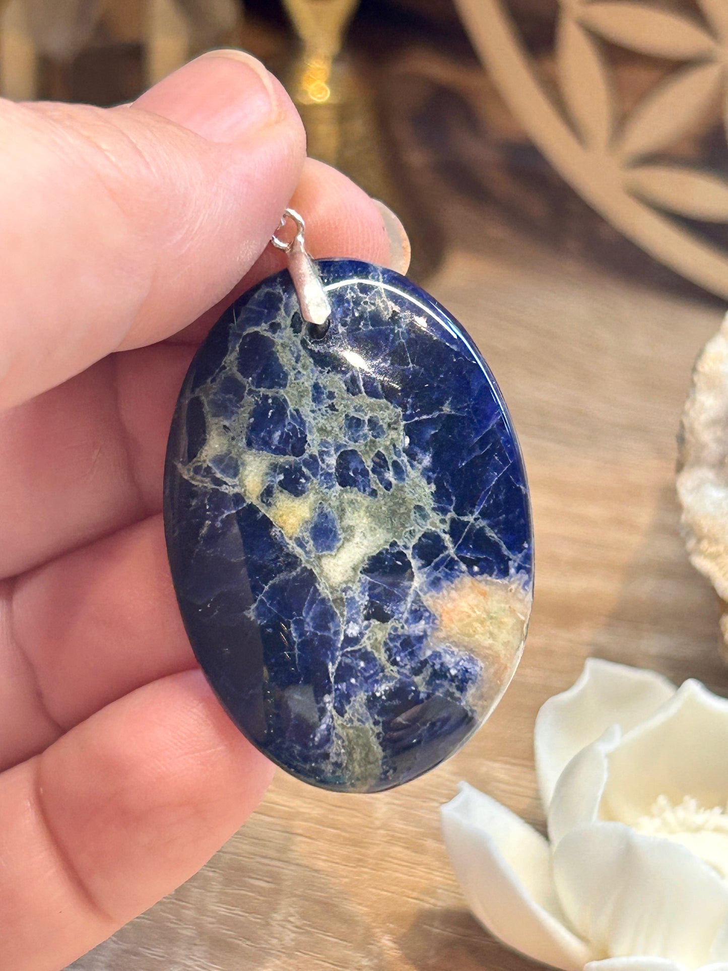 Pendentif de sodalite extra