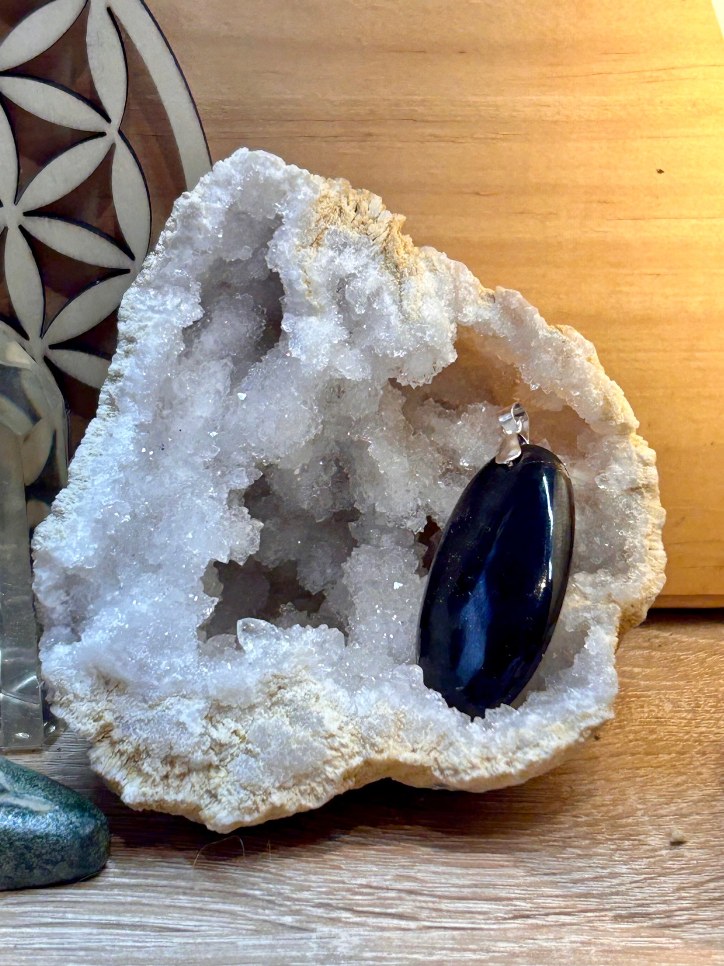 Pendentif de spinelle noir