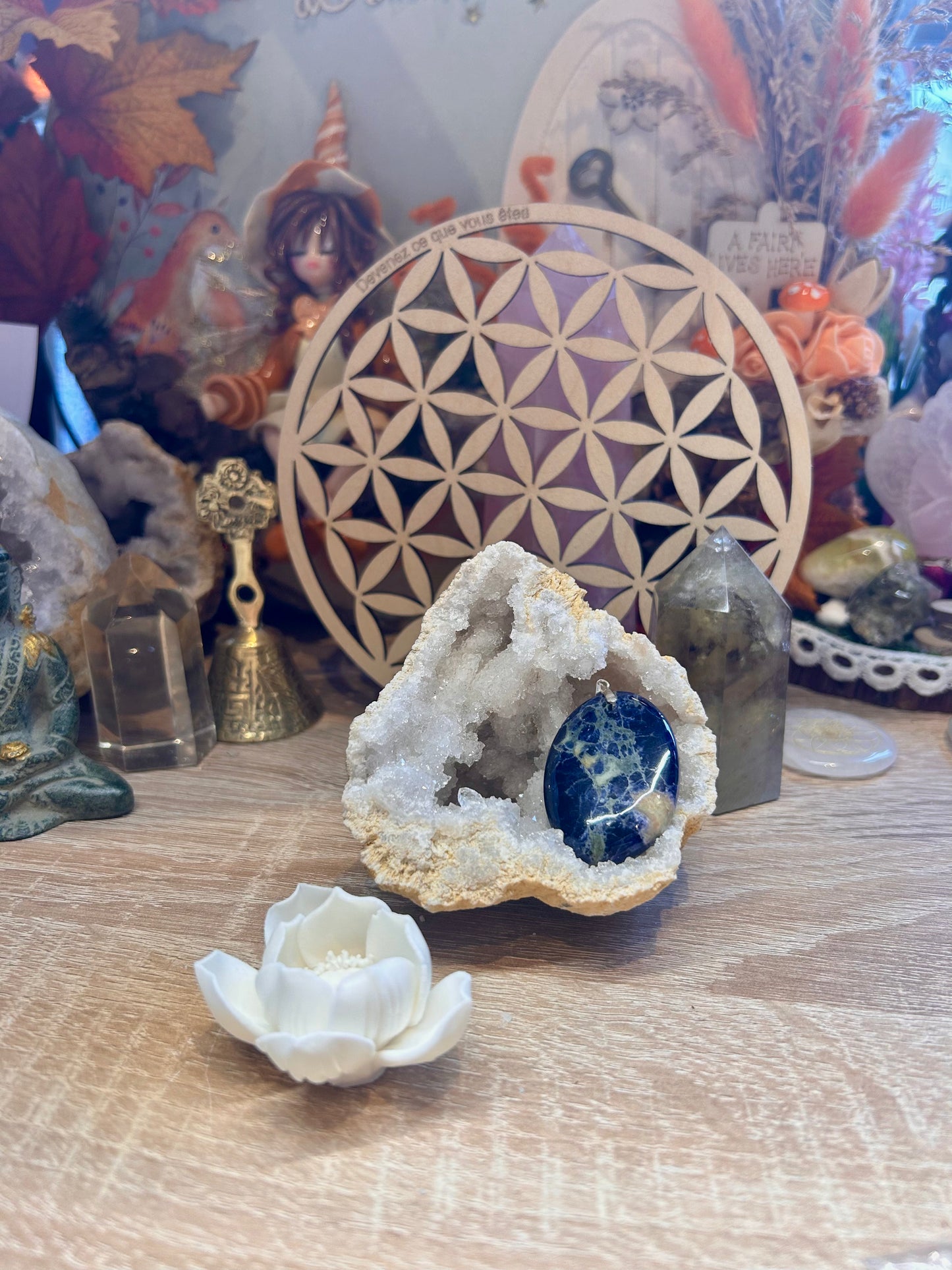 Pendentif de sodalite extra