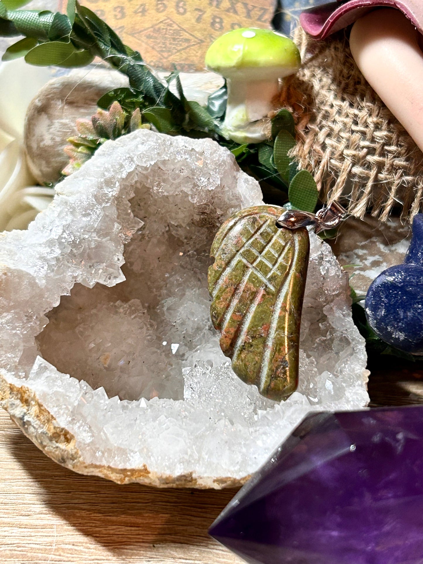 Pendentif d’unakite
