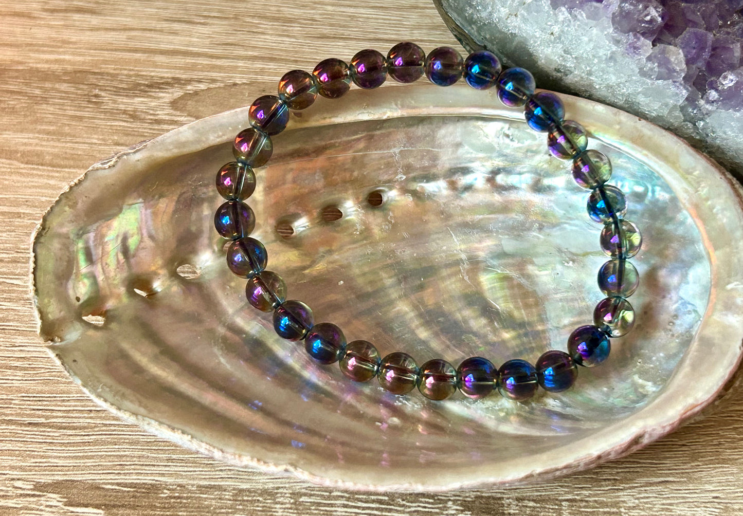 Bracelet en Aqua aura
