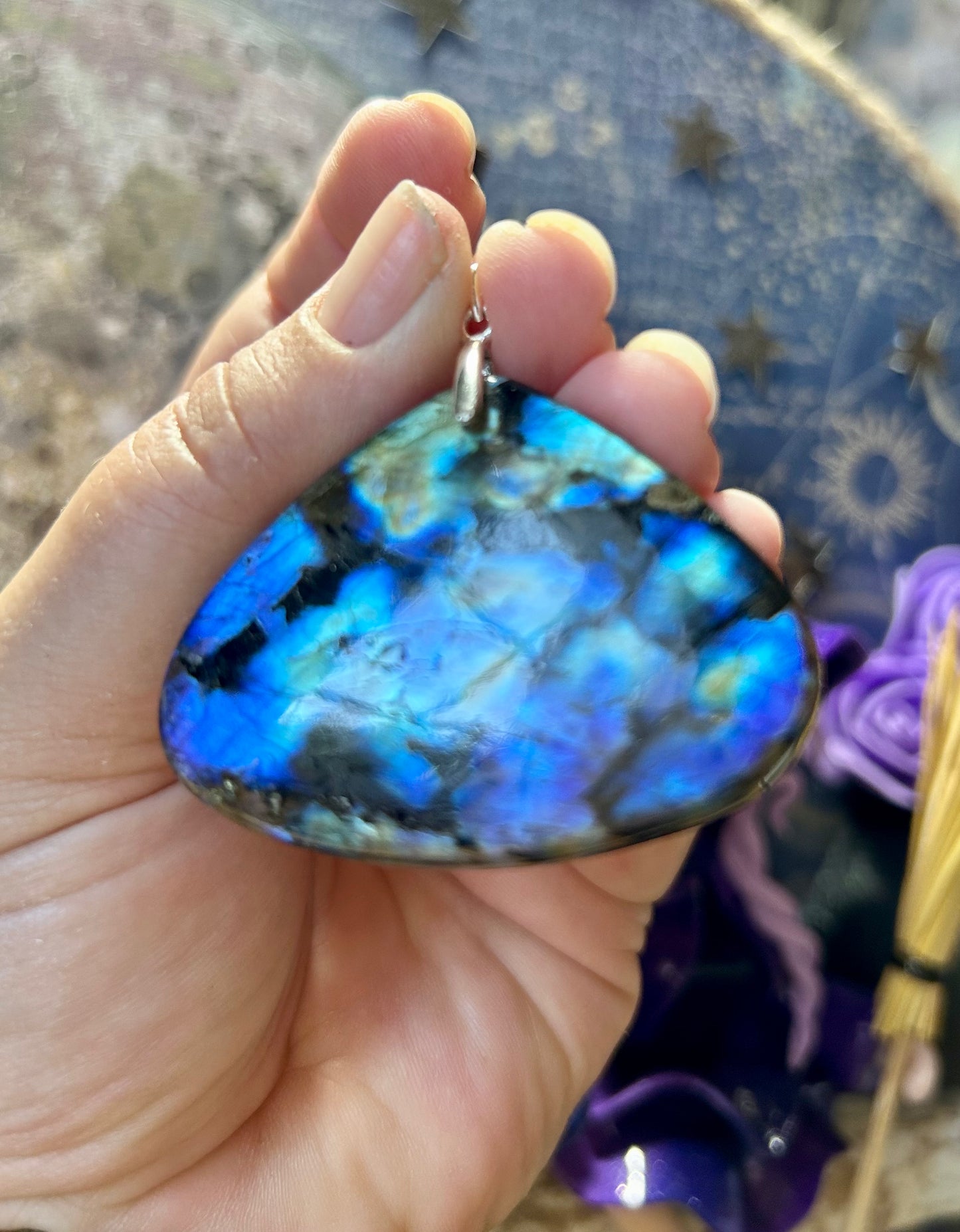 Pendentif de labradorite