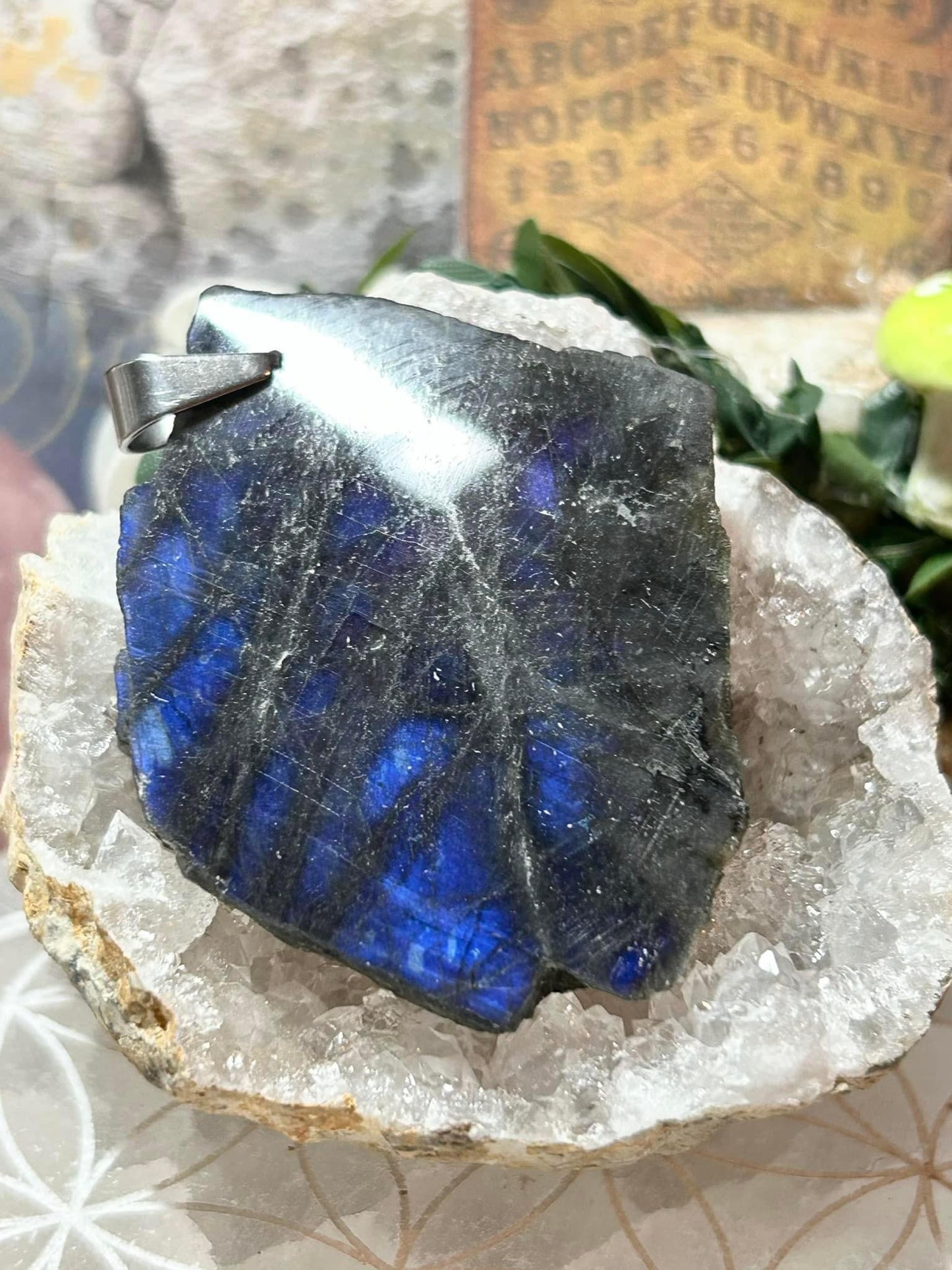 Pendentif en labradorite