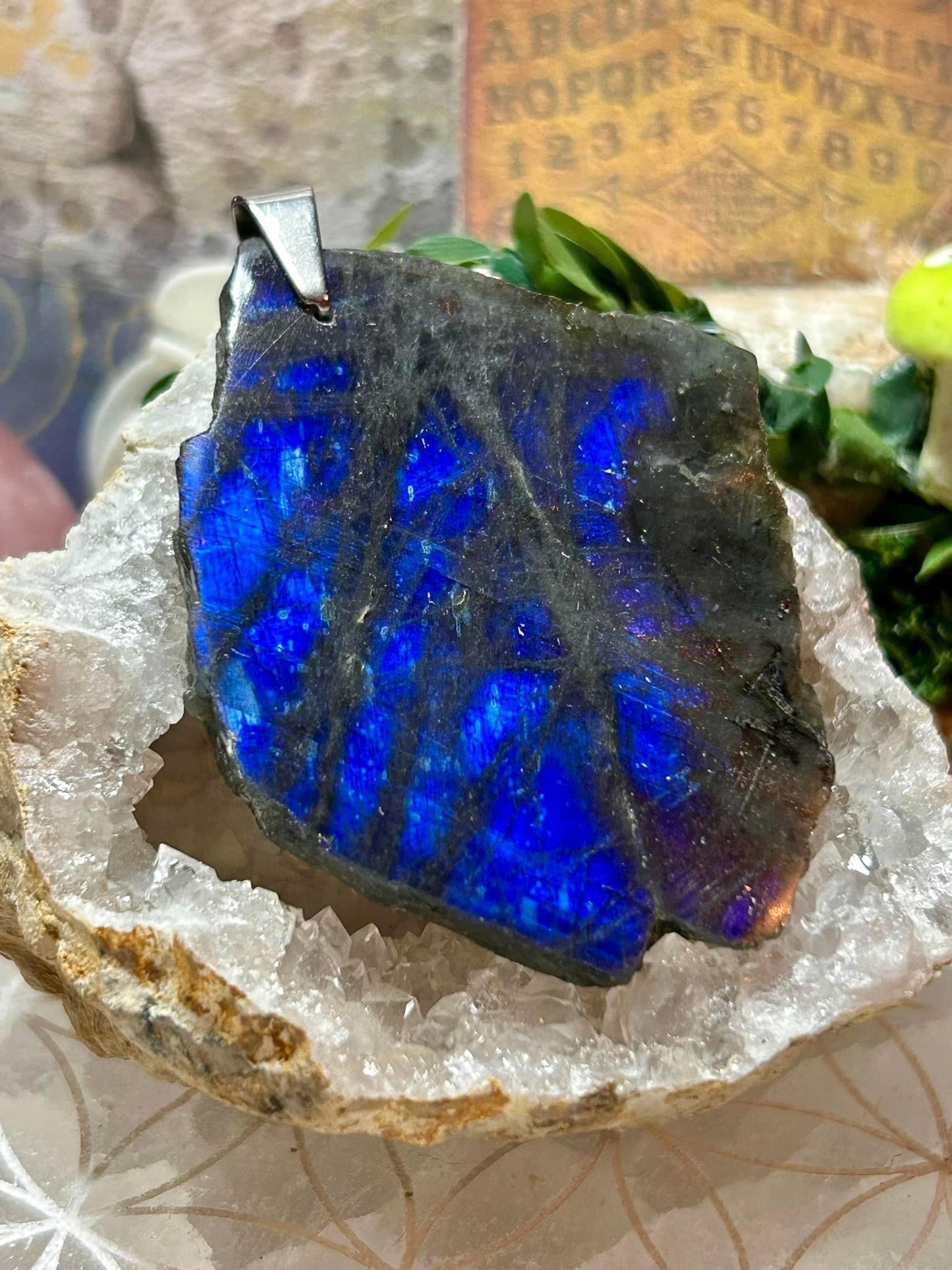Pendentif en labradorite