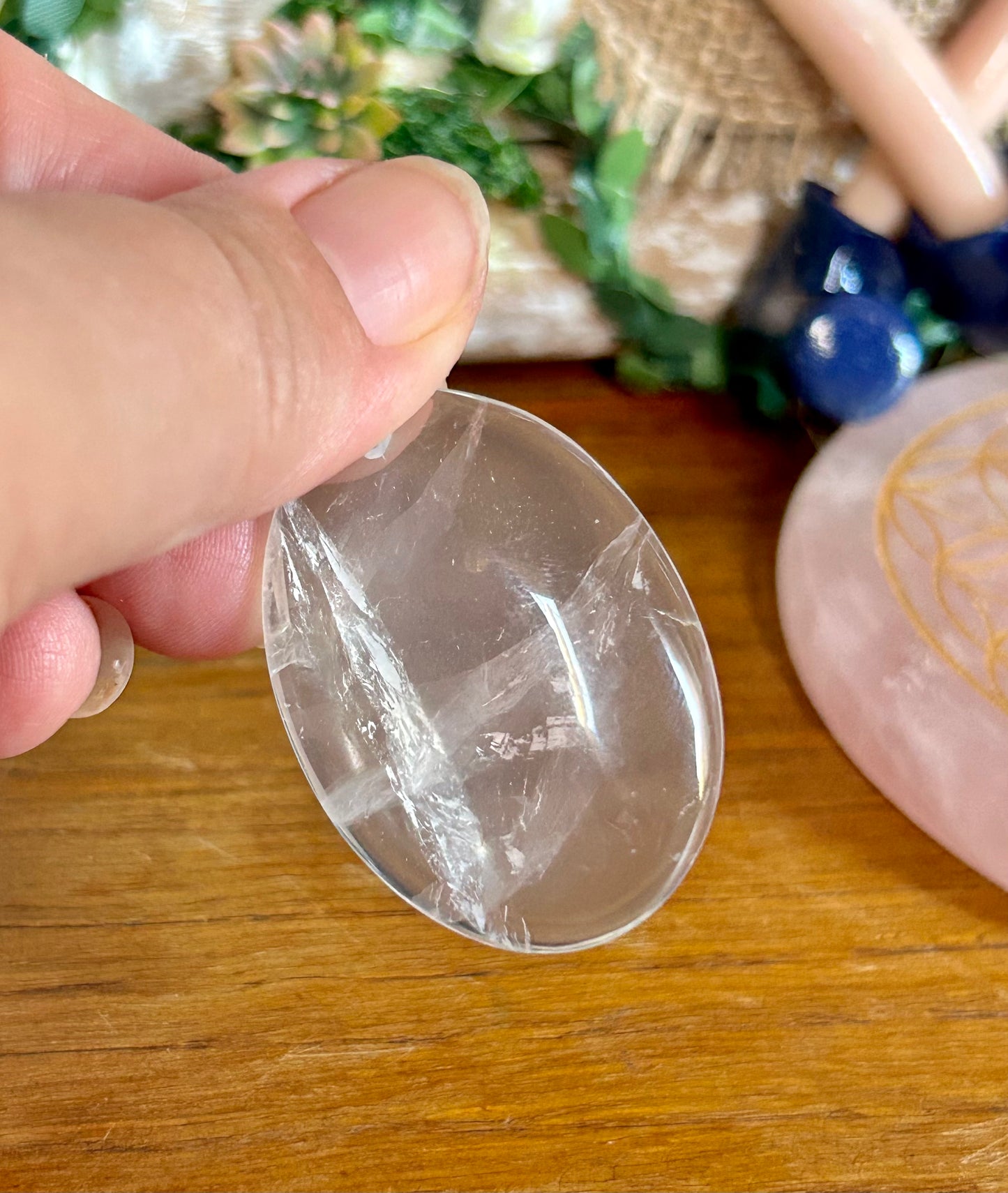 Pendentif de cristal de roche