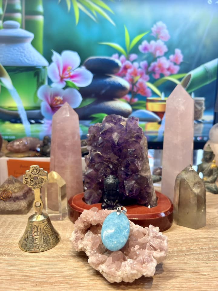 Pendentif d’hémimorphite - bélière en argent 925