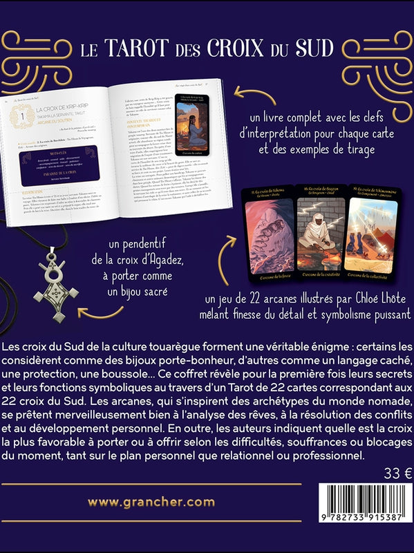 Le tarot des Croix du Sud - Coffret - Le livre, le jeu de 22 cartes