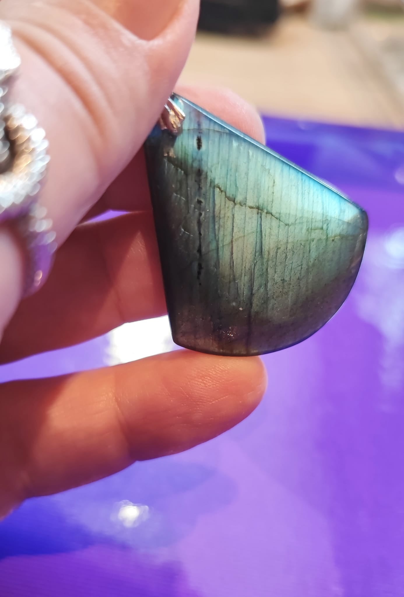 Pendentif de labradorite - argent 925