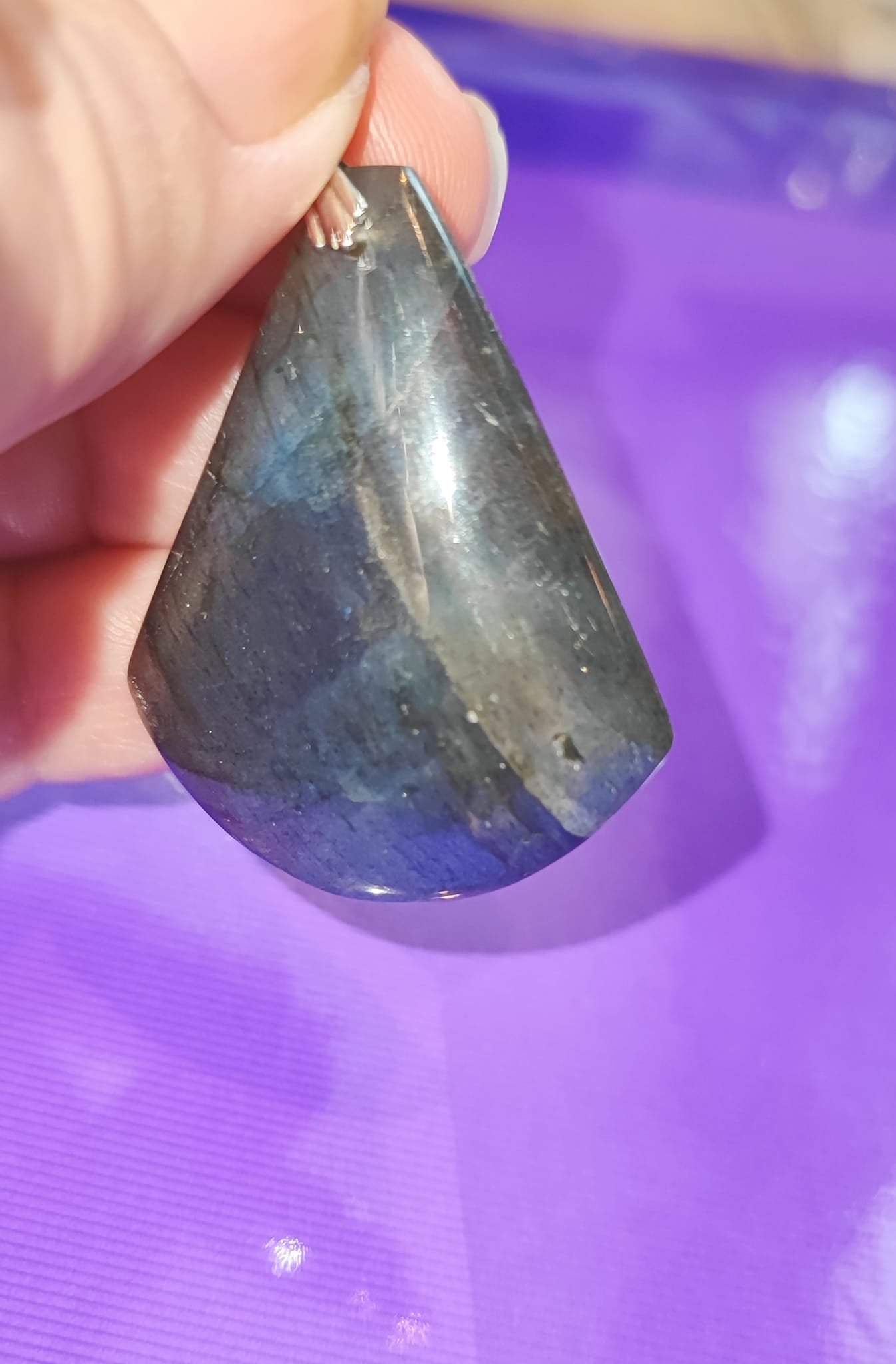 Pendentif de labradorite - argent 925