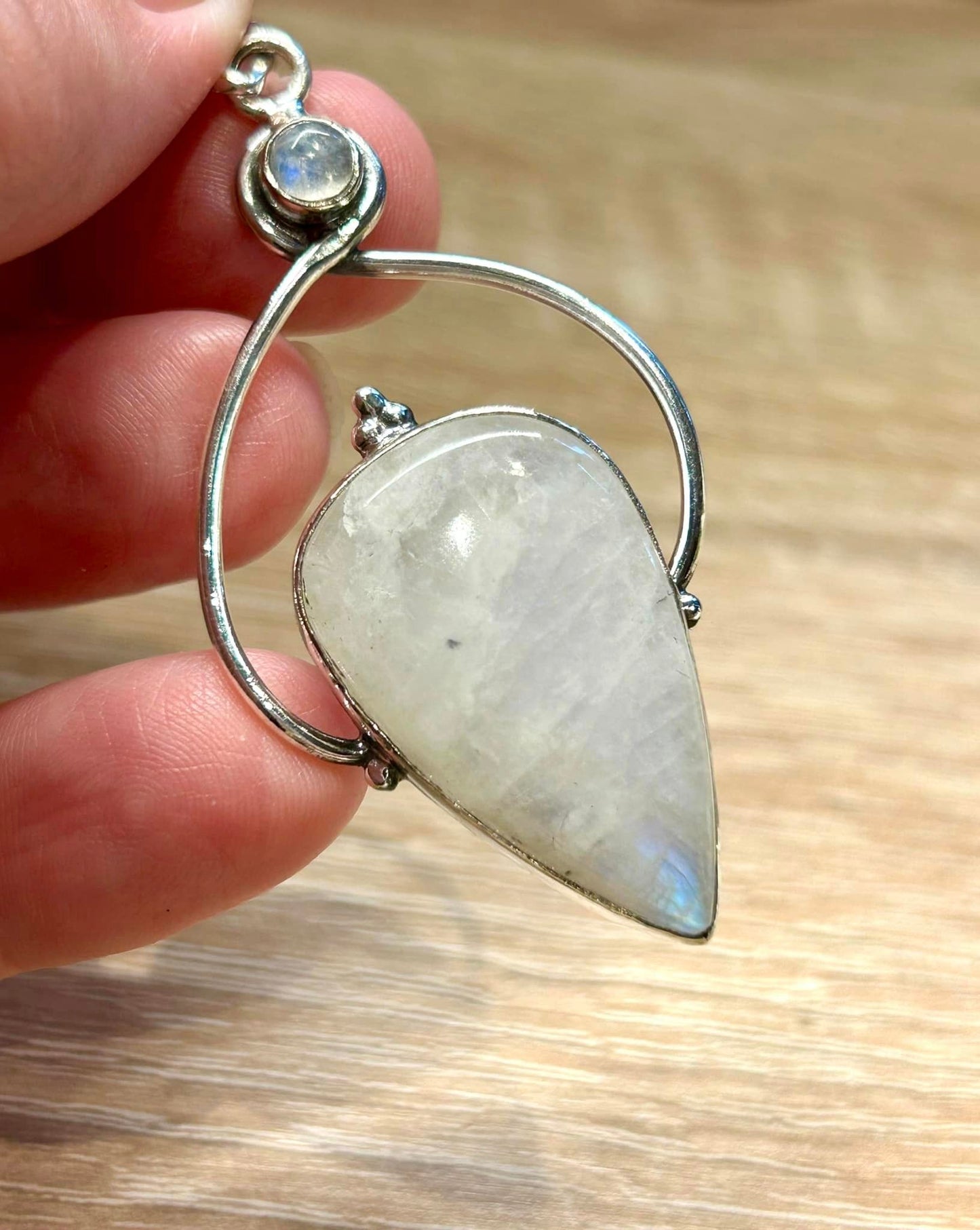 Pendentif en argent 925 - Pierre de lune