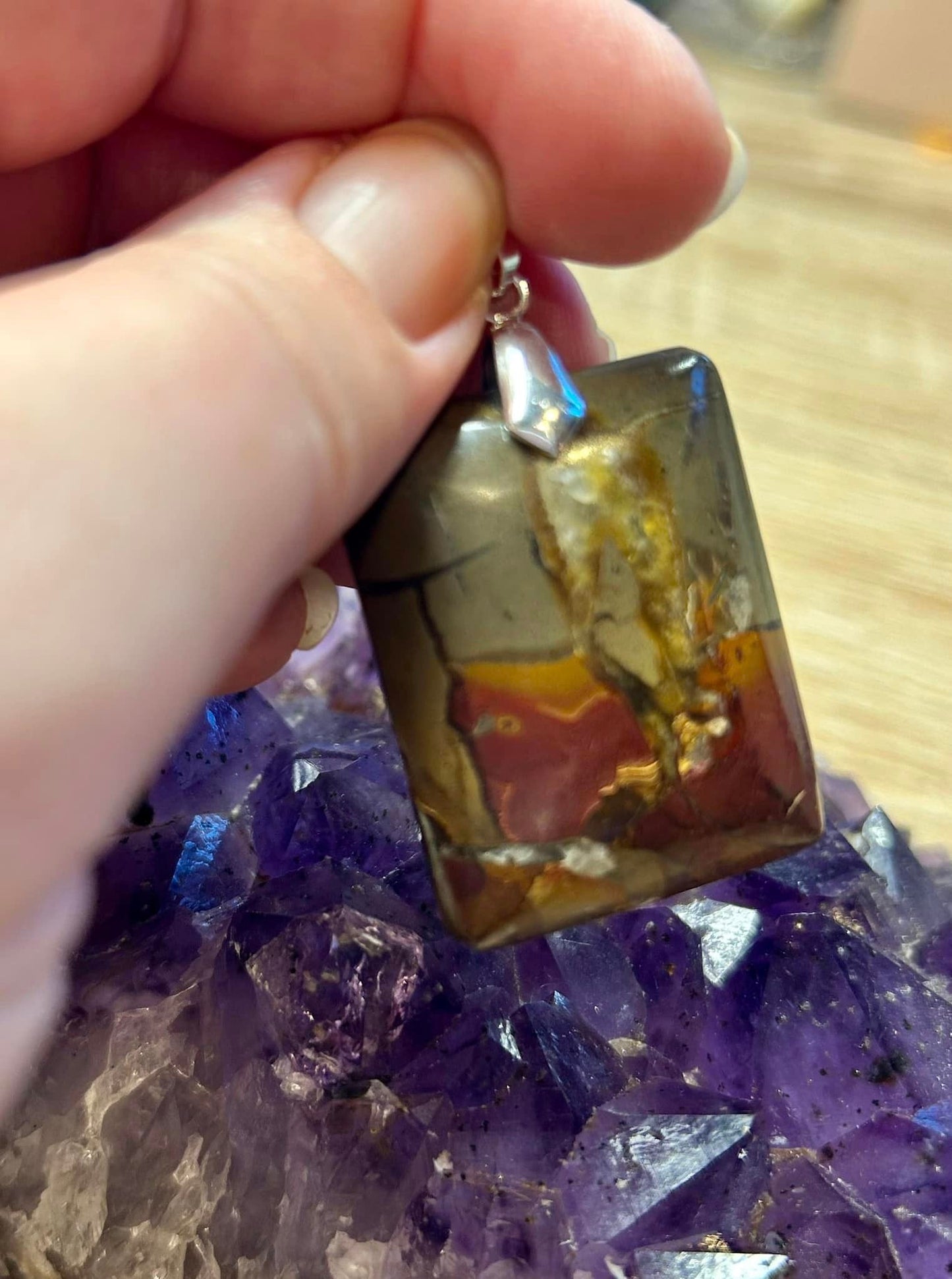 Pendentif de septaria
