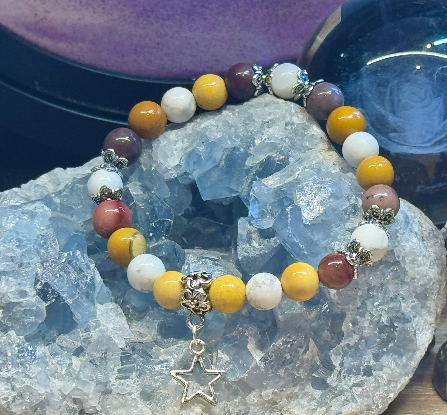 Bracelet "sel-control, sérénité et patience"