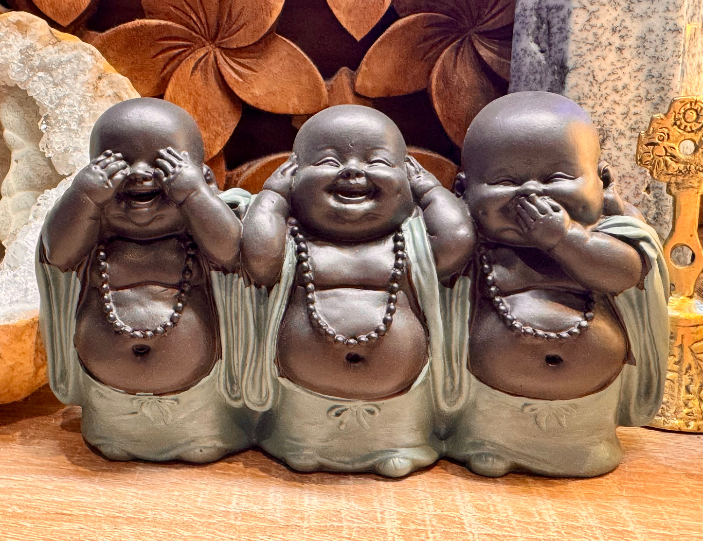 Bébés moines rieurs de la sagesse