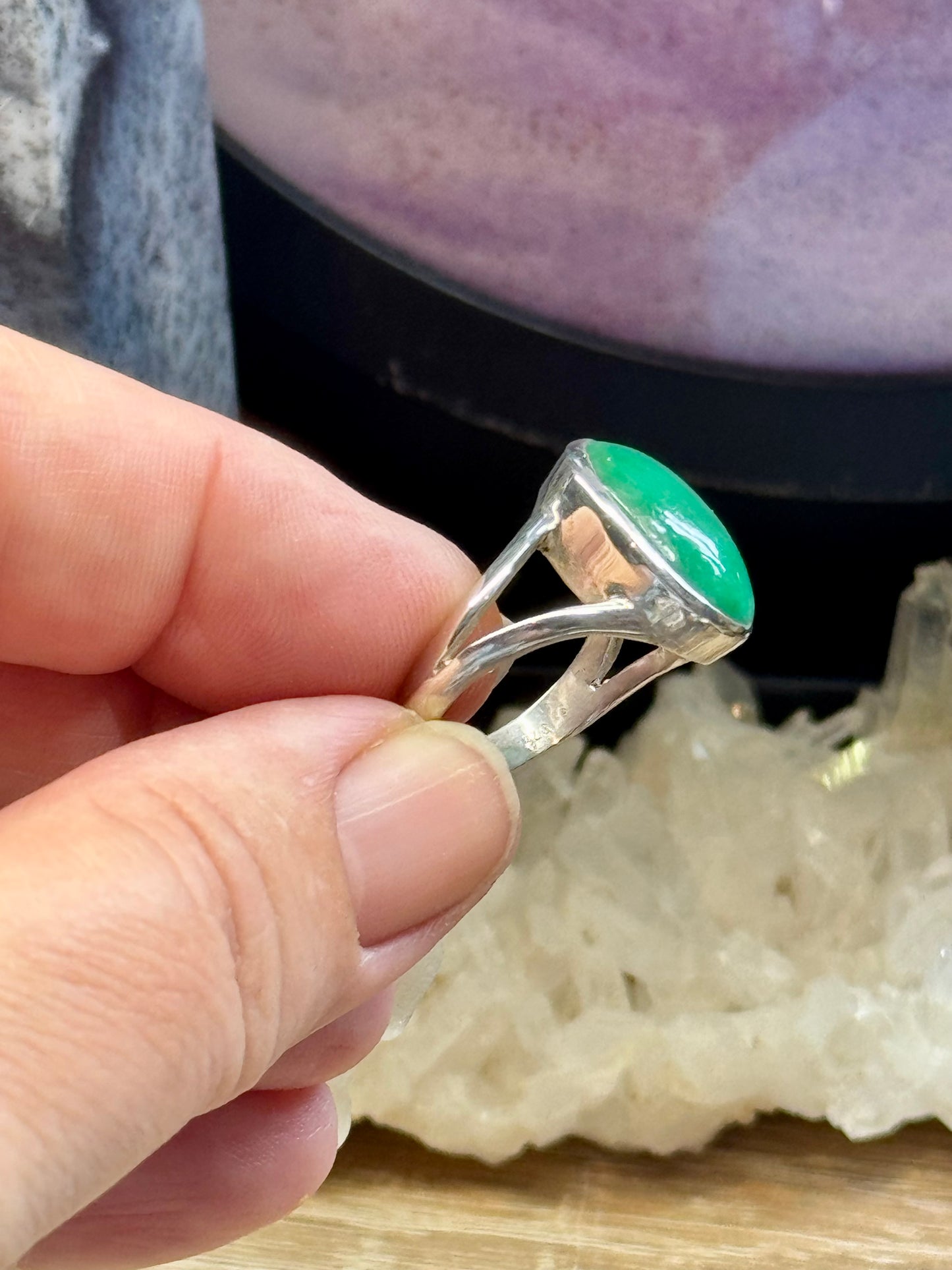 Bague en Jade T56