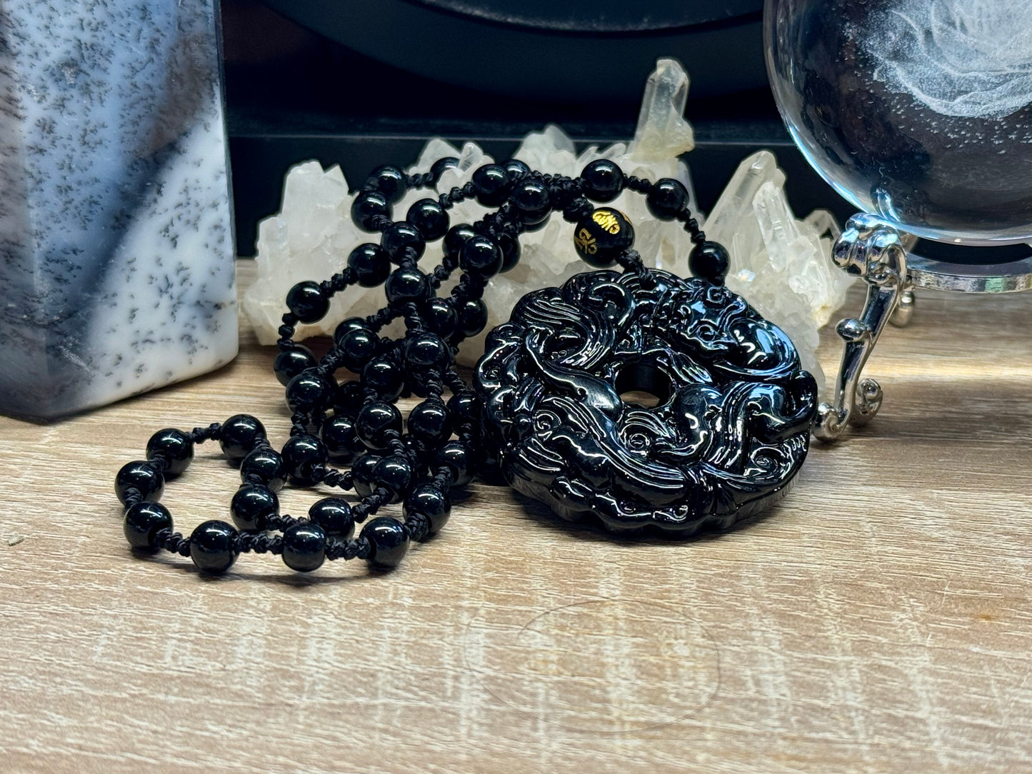 Pierre Pi Obsidienne Noire Pi Xiu