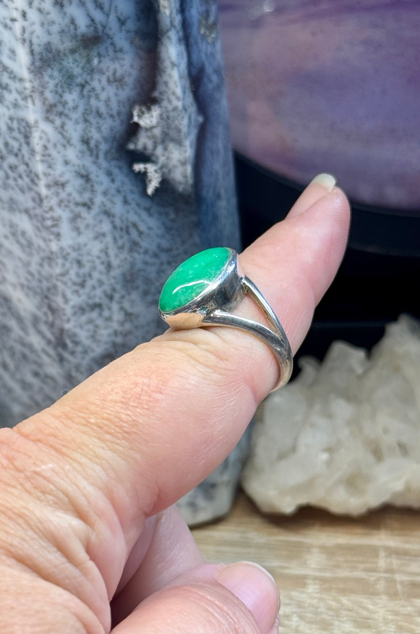 Bague en Jade T56