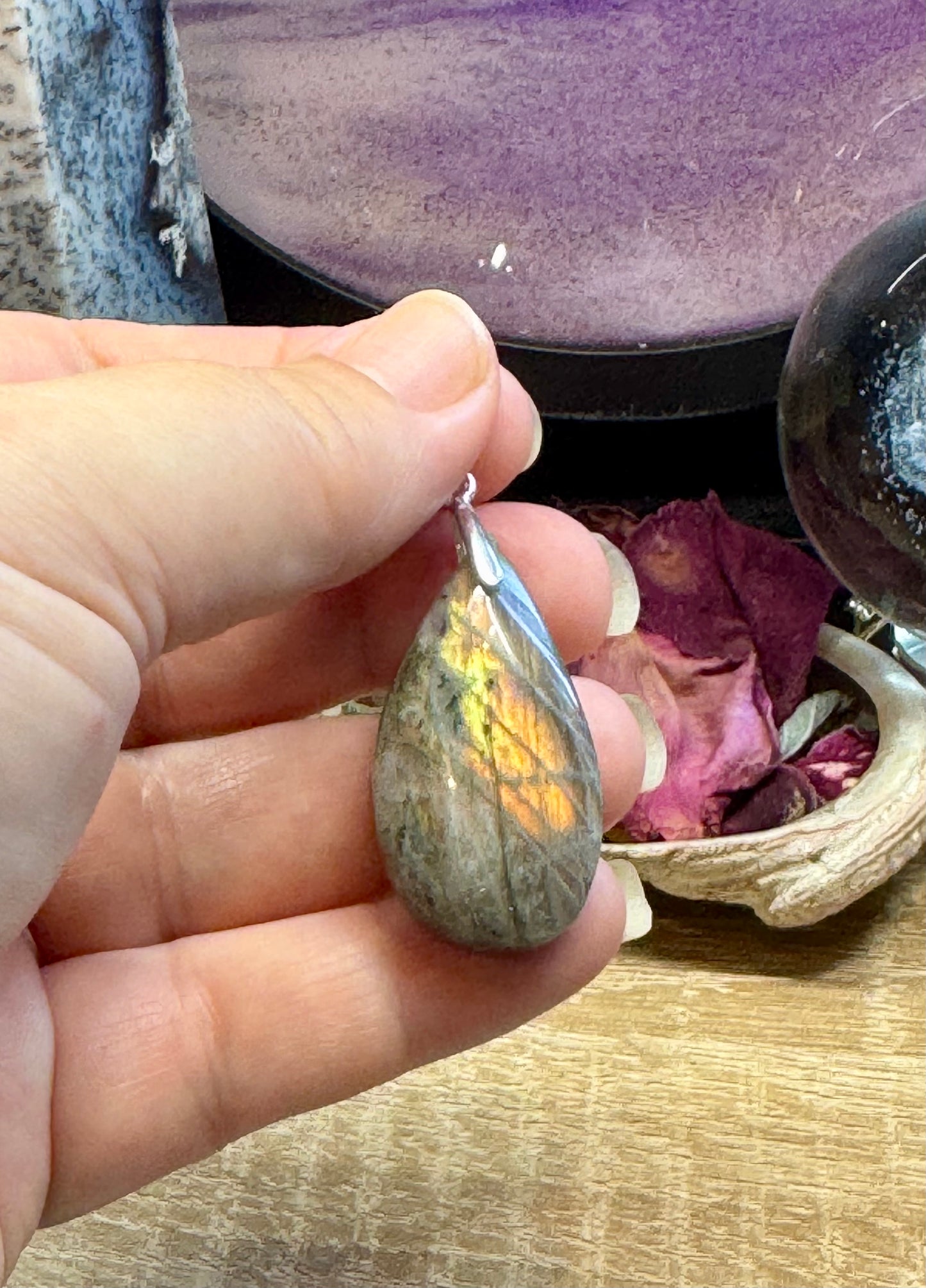 Pendentif en Labradorite