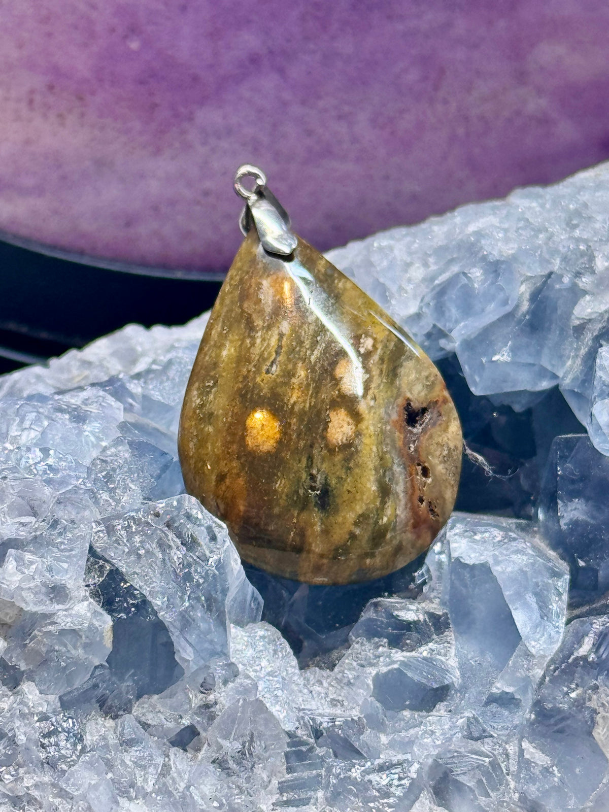 Pendentif de Jaspe Orbiculaire 1