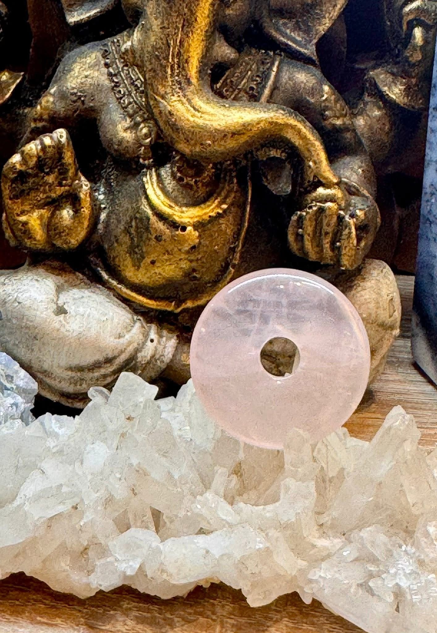 Donut de quartz rose