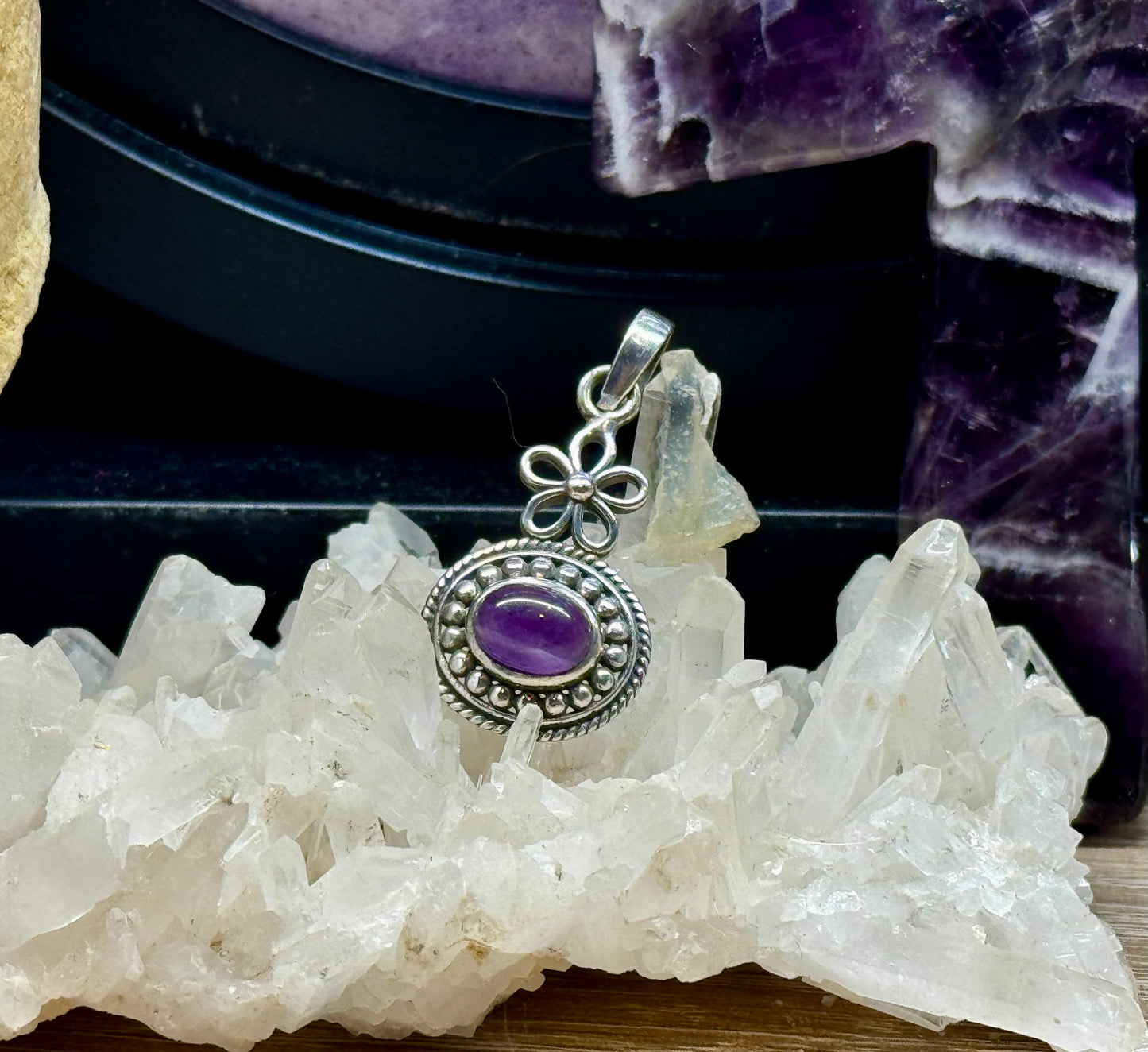 Pendentif Améthyste en argent