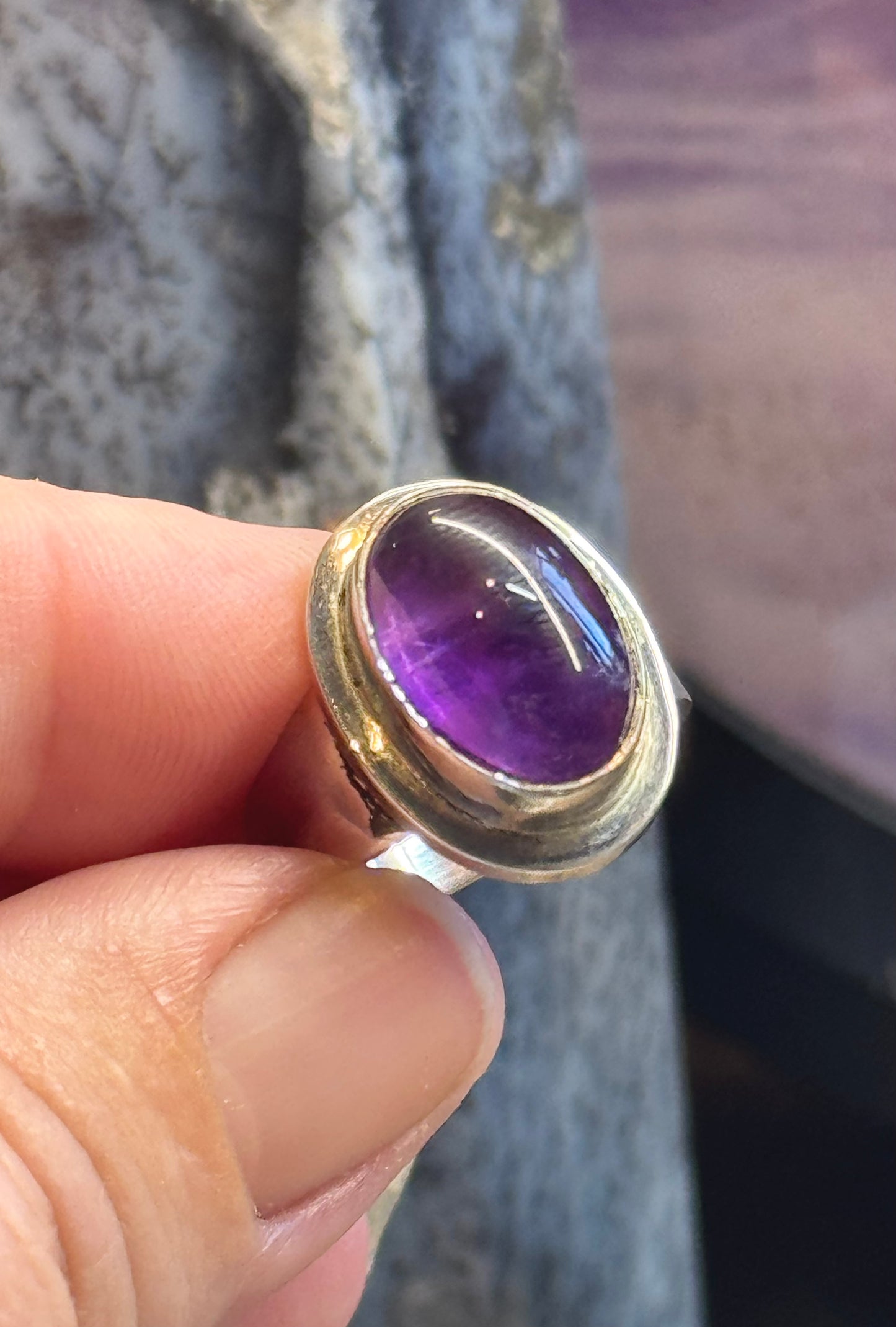 Bague en Améthyste T55