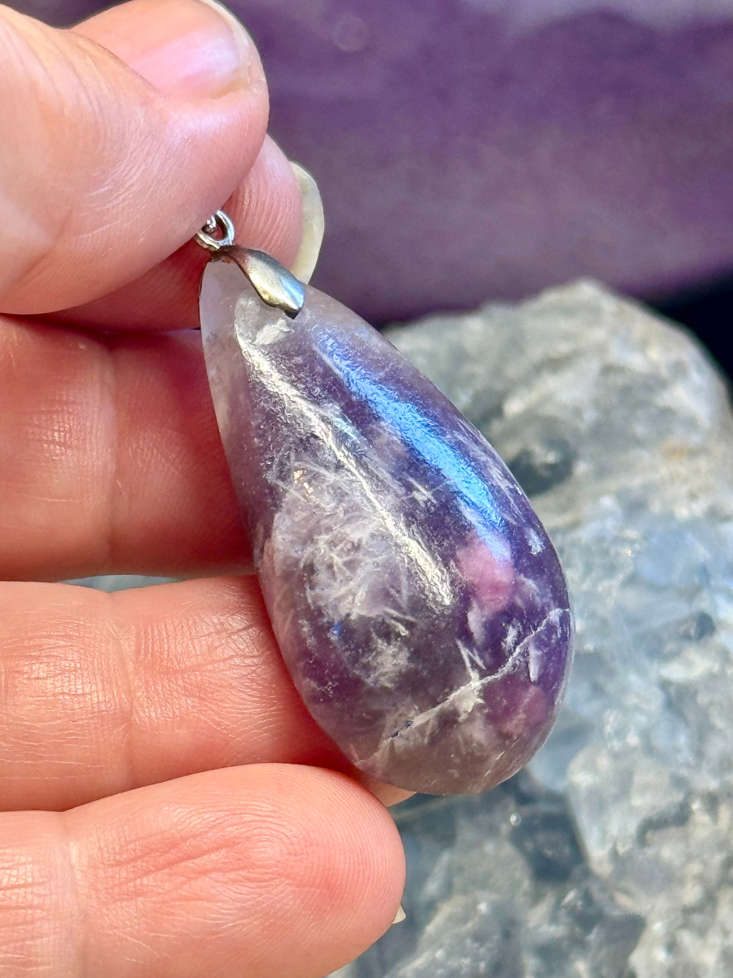 Pendentif de Lépidolite