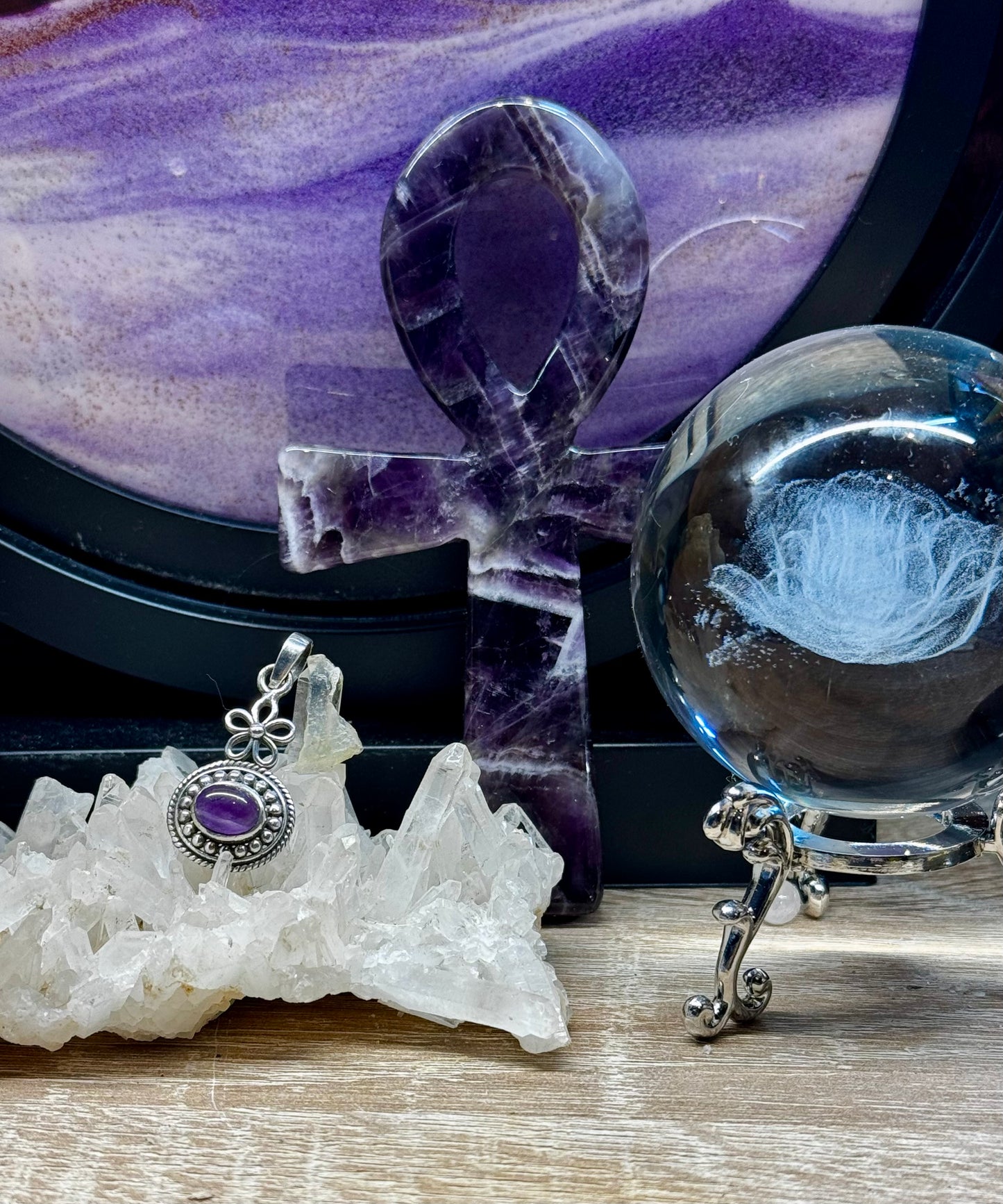 Pendentif Améthyste en argent