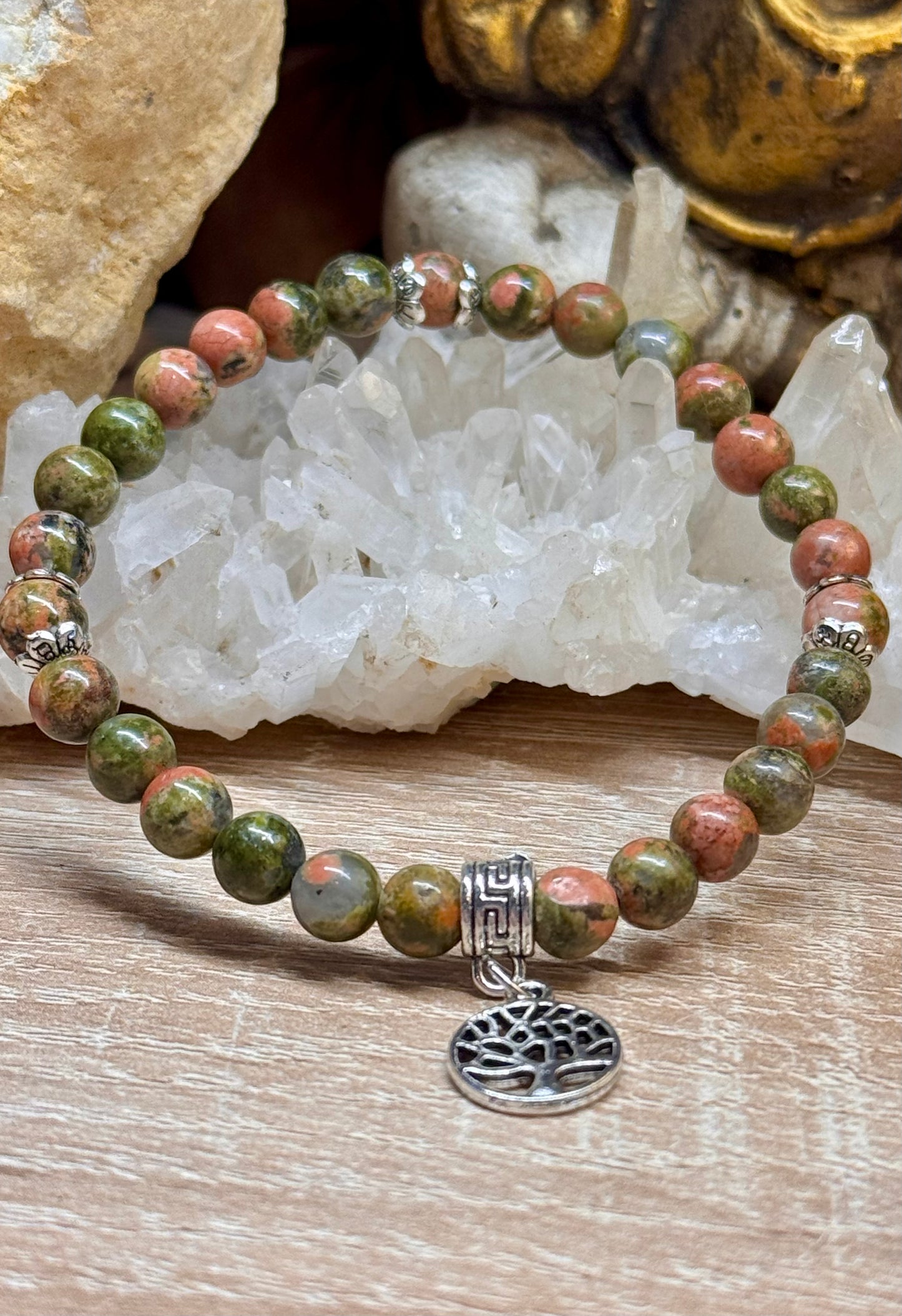 Bracelet Unakite "Équilibre et Calme"