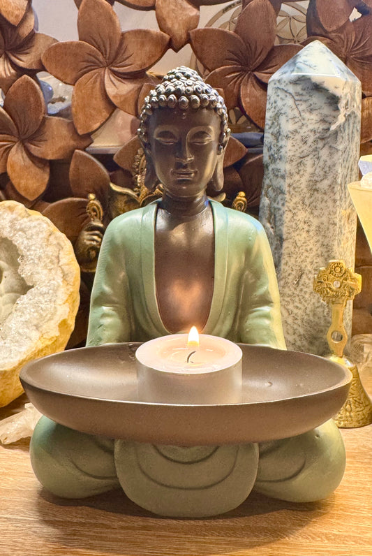 Statue Bouddha Offrandes