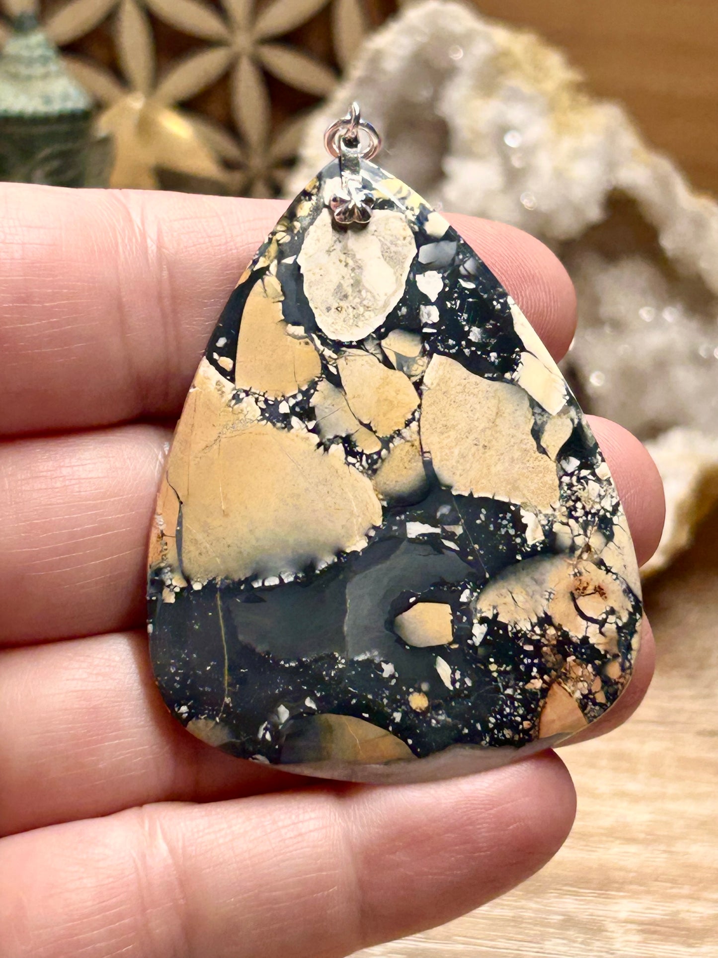 Pendentif de jaspe maligano