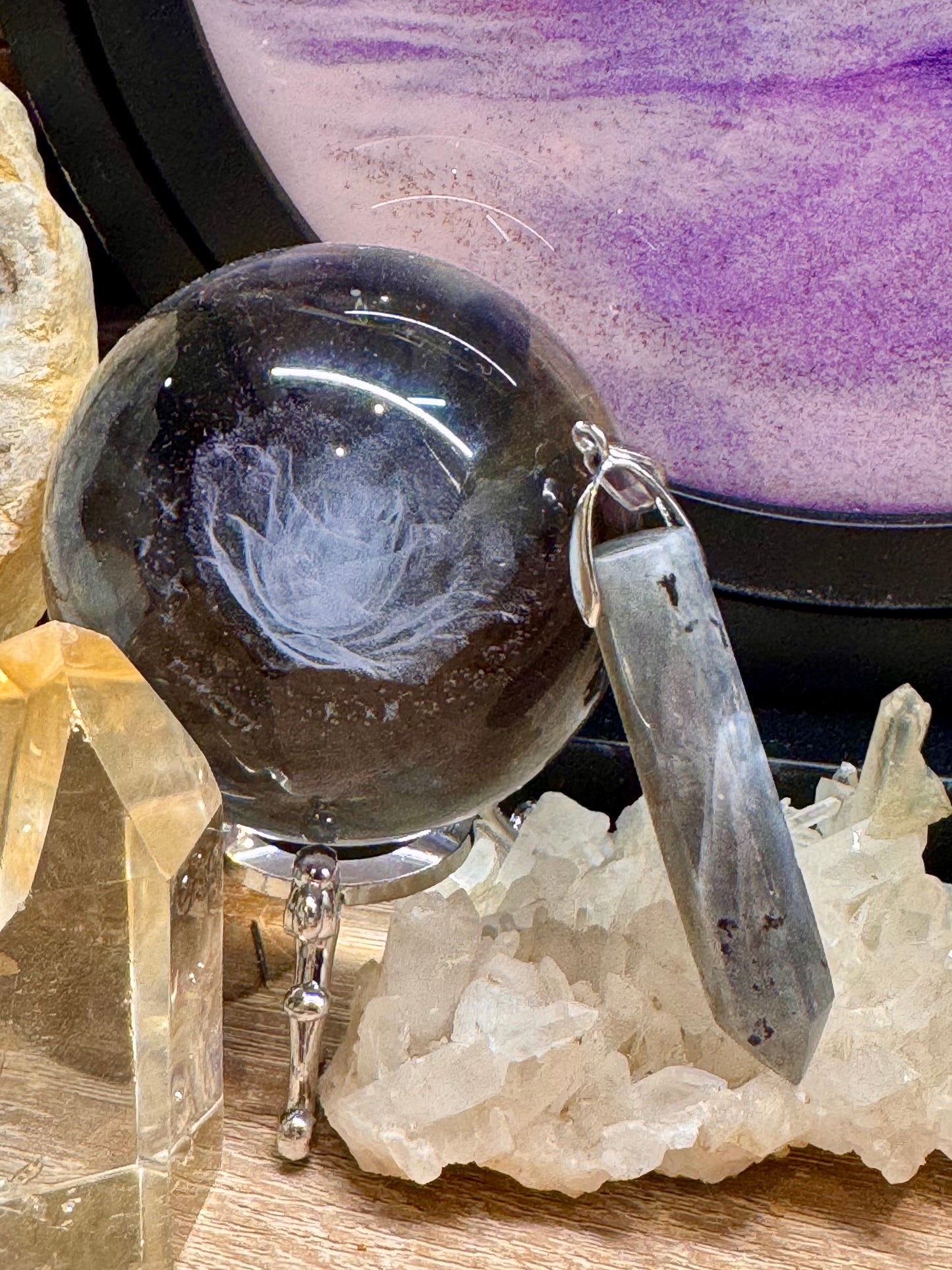 Pointe de labradorite