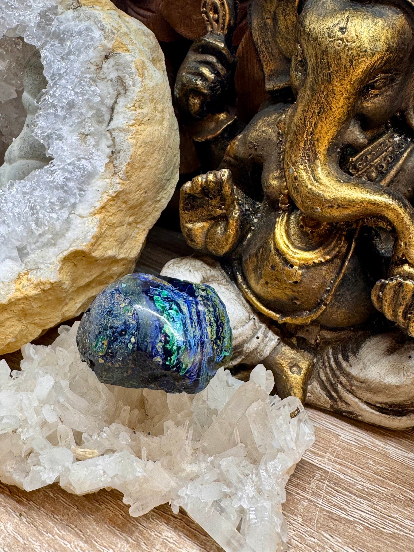 Galets et Pierres semi-polis d’Azurite Malachite