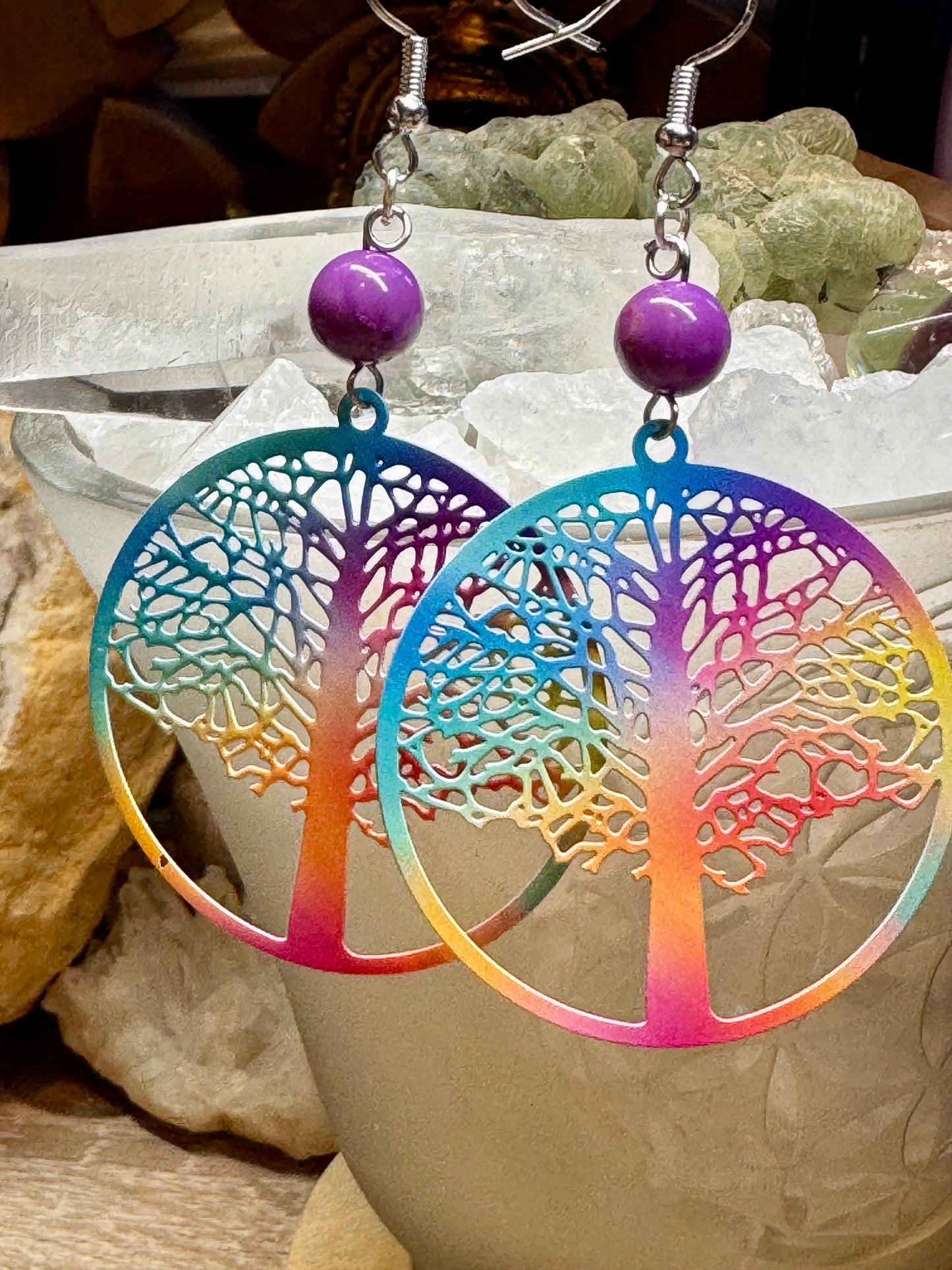 Boucles d’oreilles en couleurs
