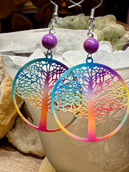 Boucles d’oreilles en couleurs