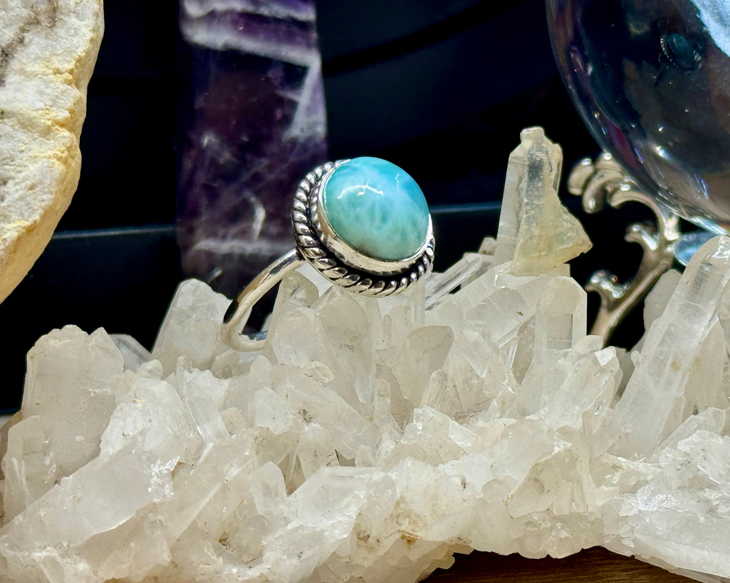 Bague Larimar en argent 925