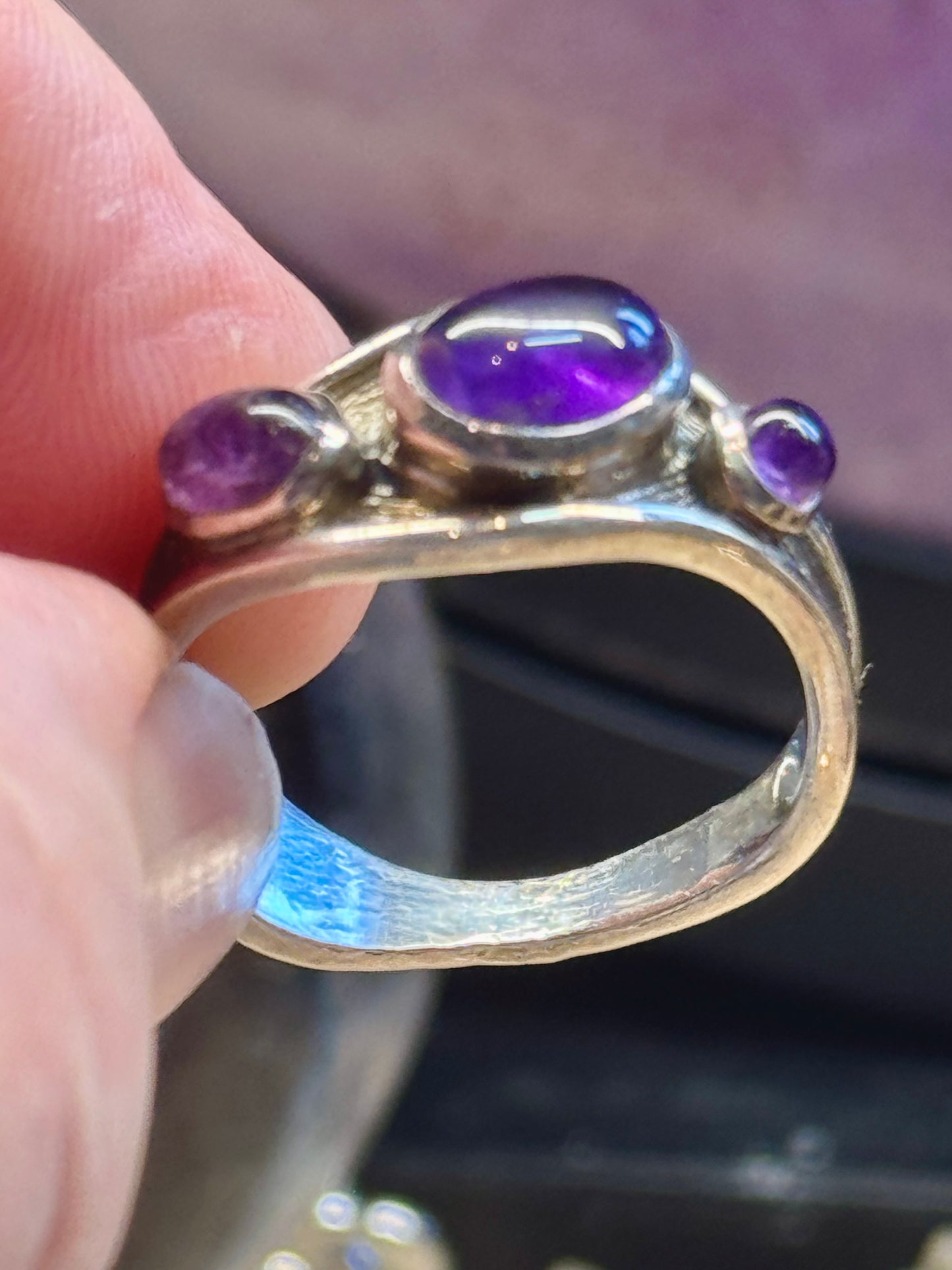 Bague avec Améthyste T58