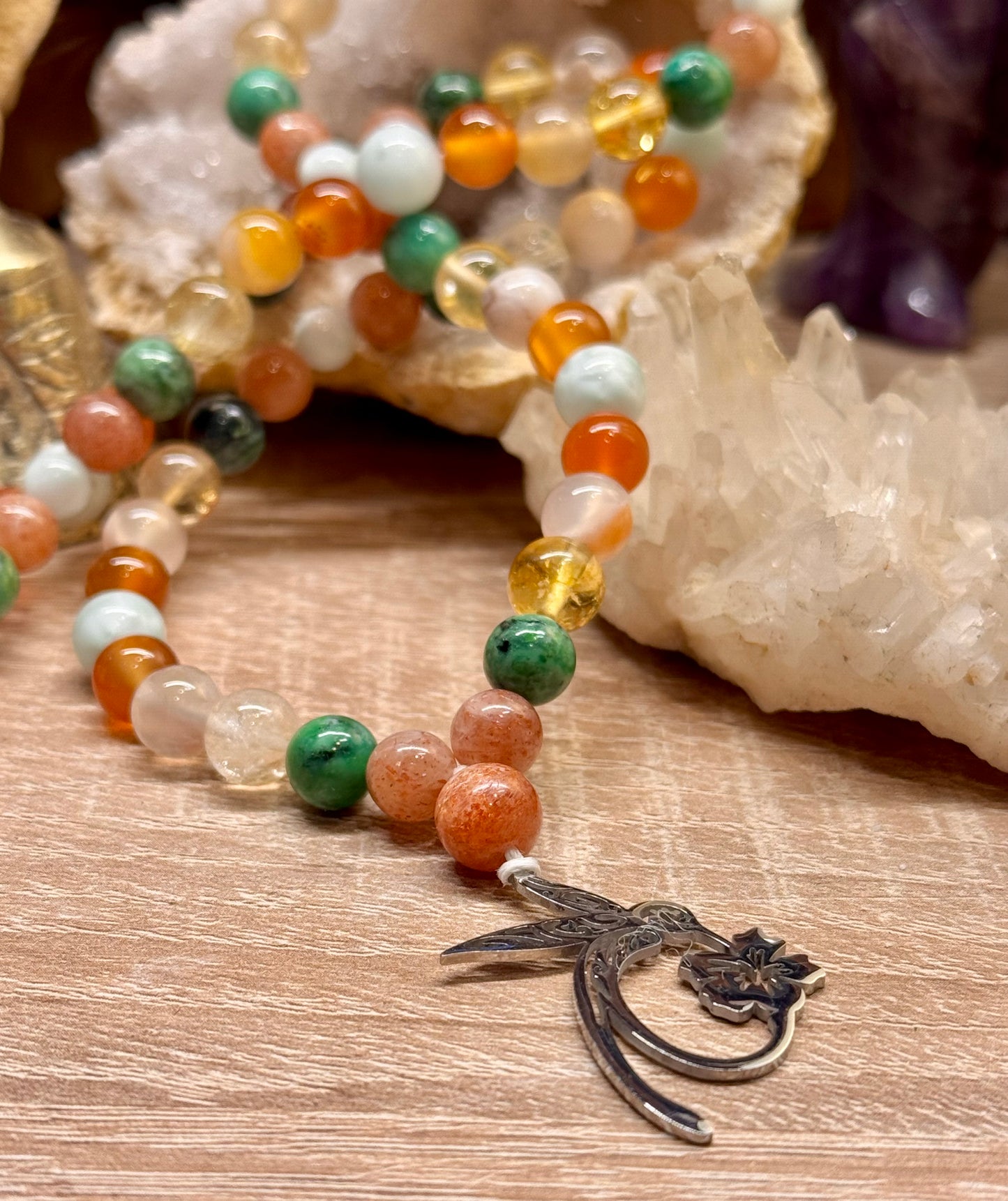Collier colibri "Joie et Rayonnement"