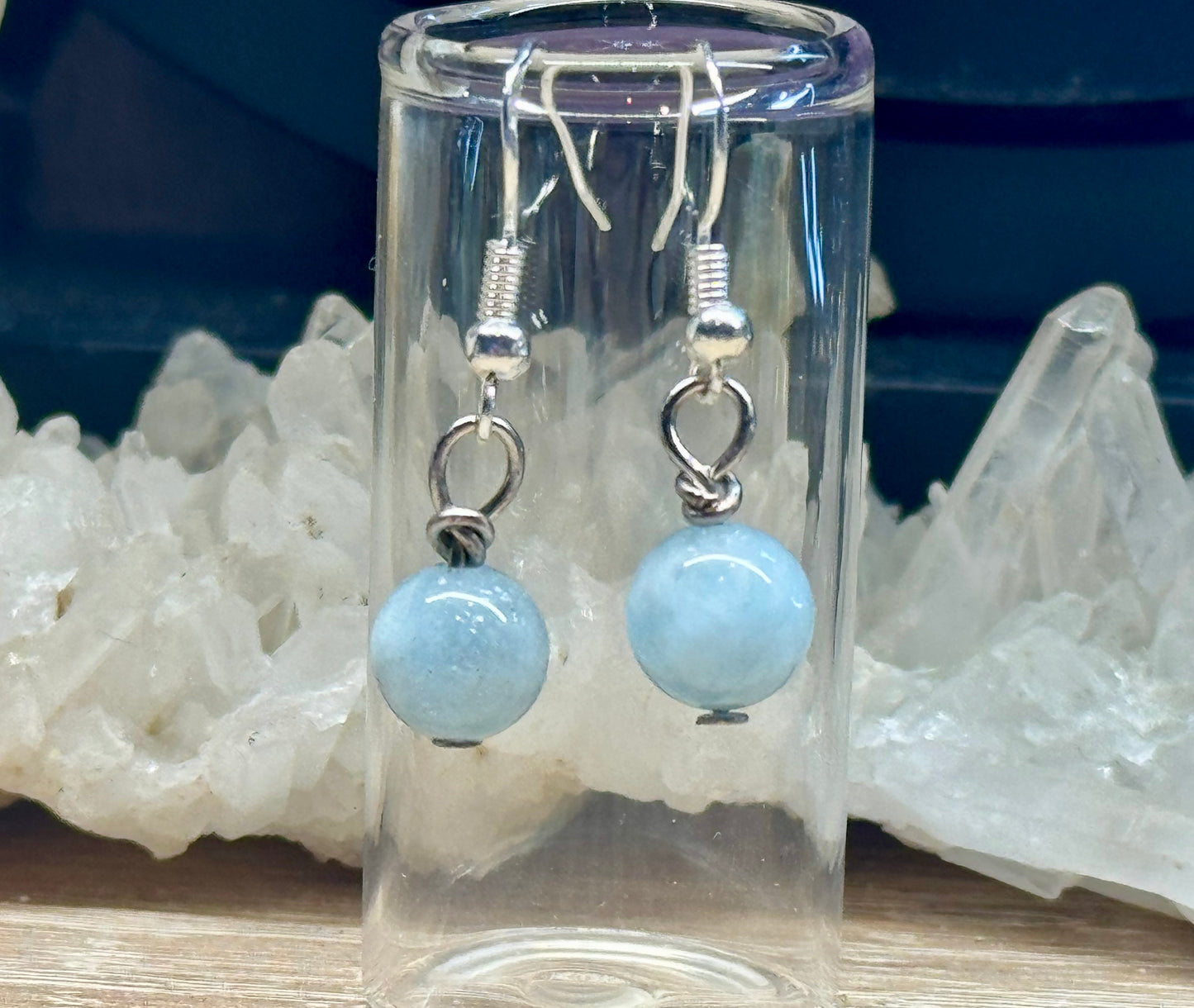 Boucles d’oreilles Aigue Marine